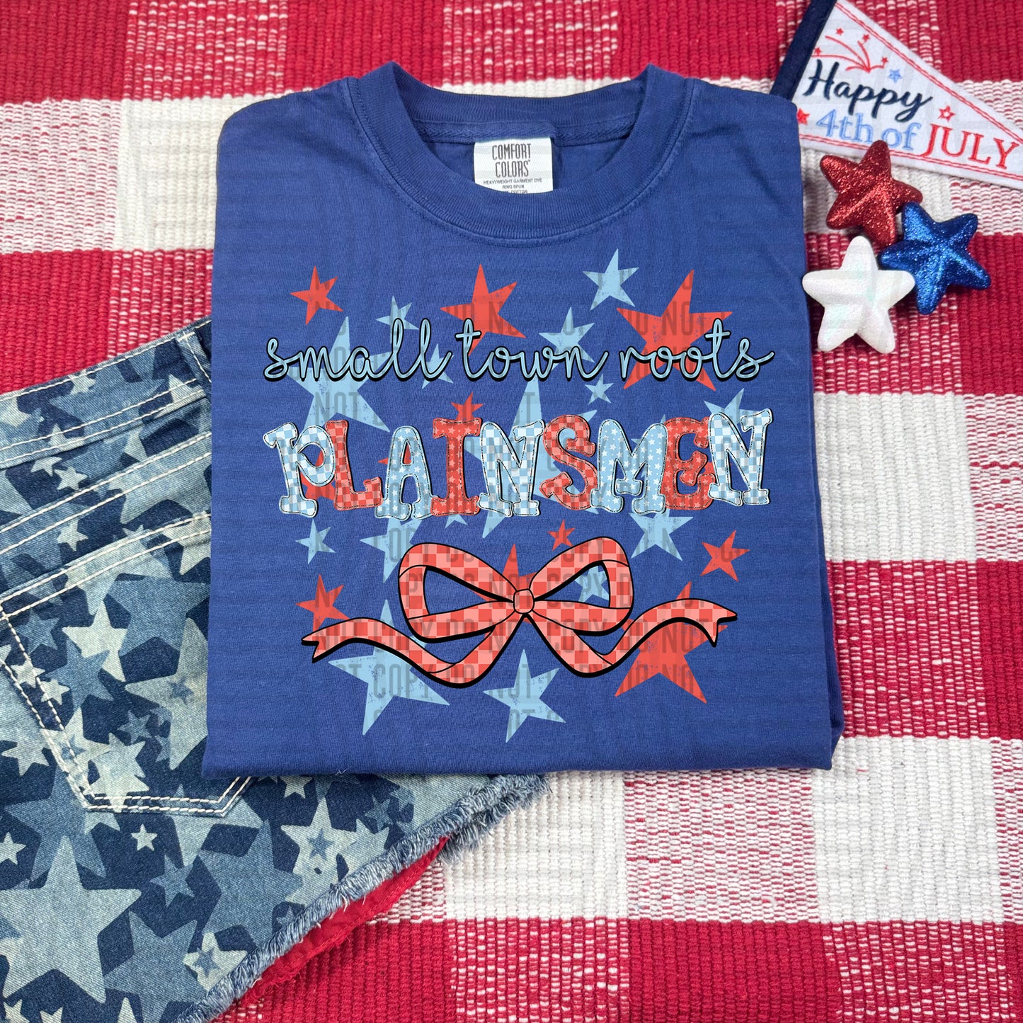 SMALL TOWN ROOTS PLAINSMEN RED WHITE & BLUE