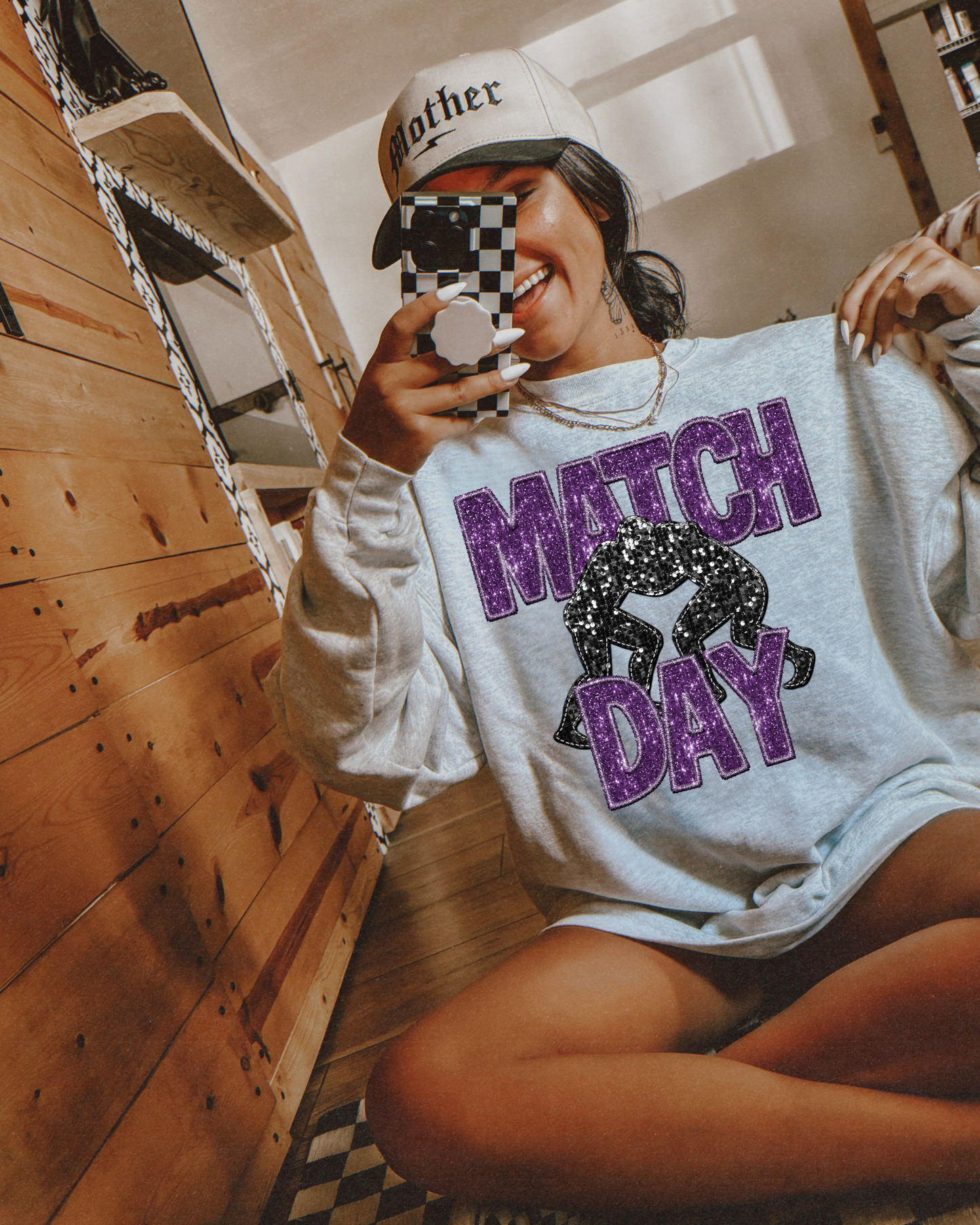 Match Day Purple Glitter
