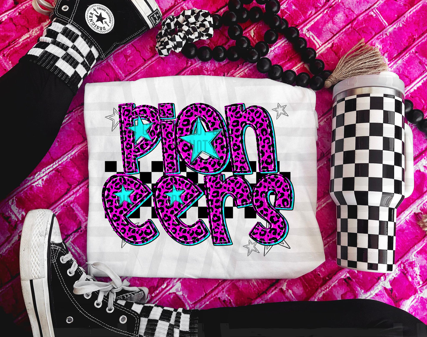 Pioneers (pink neon leopard)