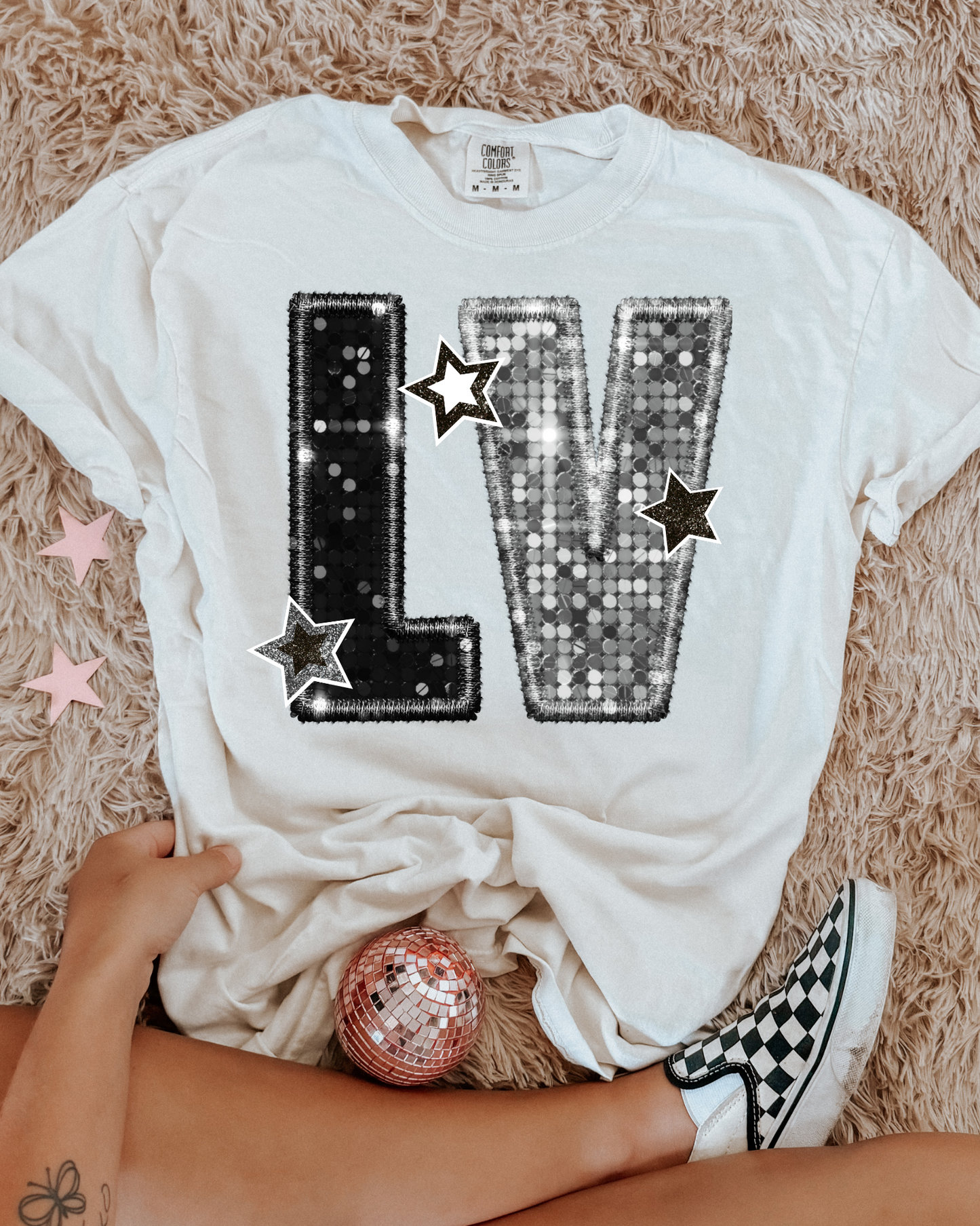 Las Vegas Raiders Black And Silver Glitter