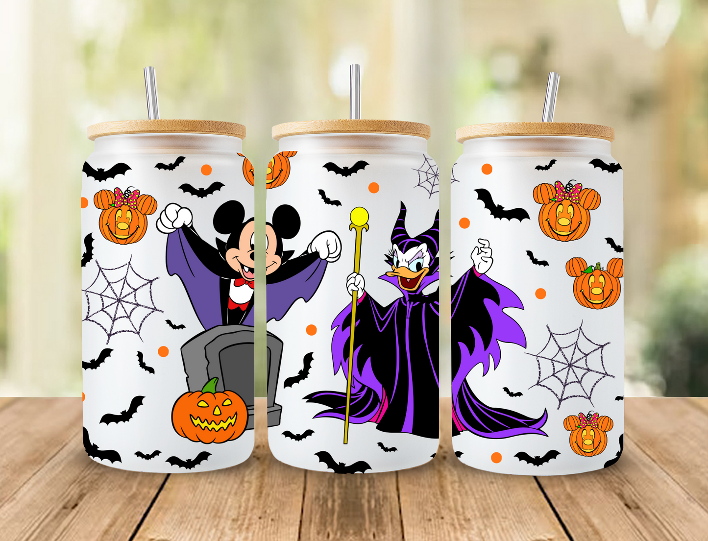 Mickey and Daisy in costumes - UV Libby Wrap