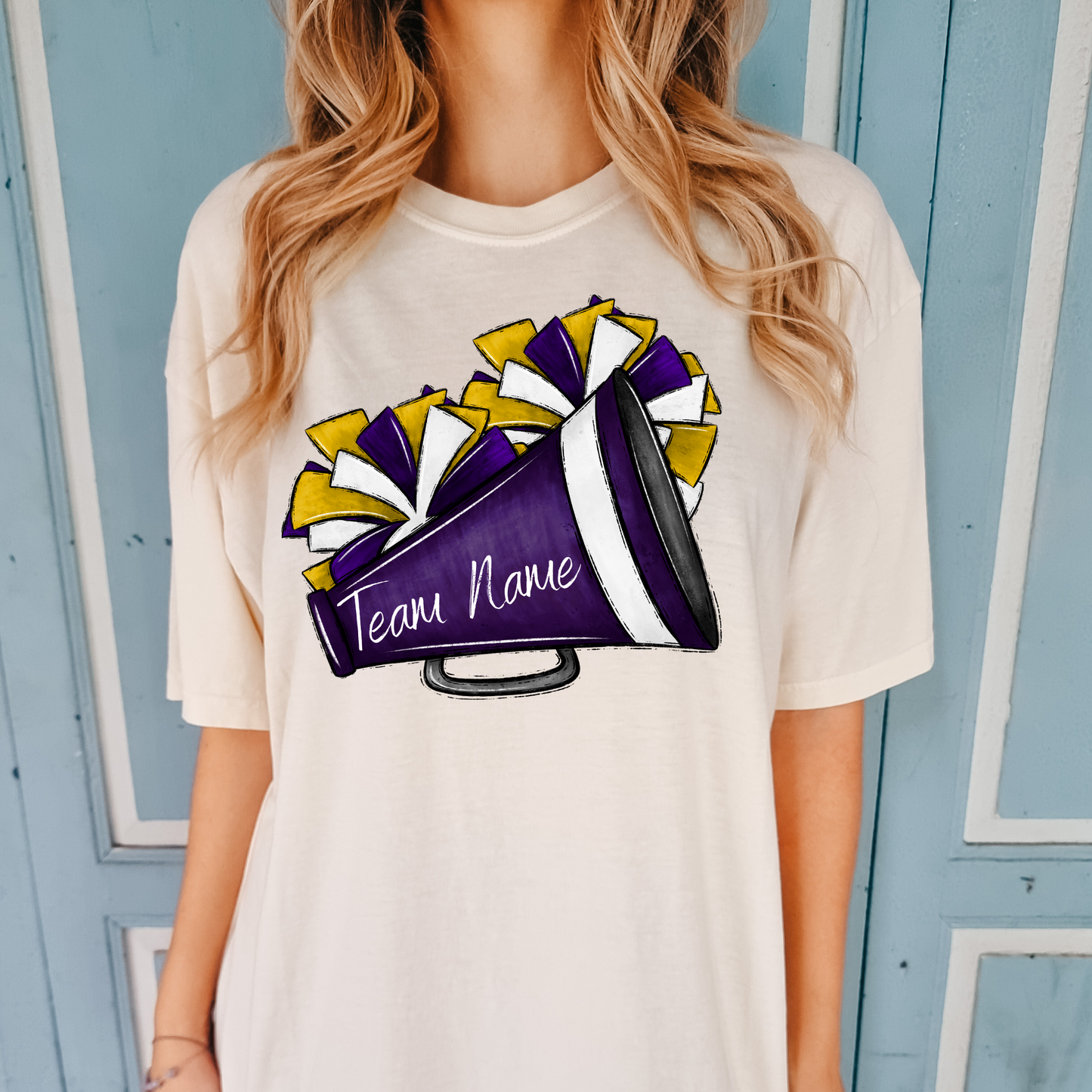 Team name-purple, black, yellow and white