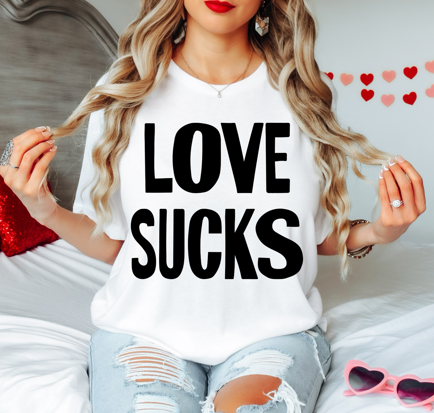 Love Sucks Black Font