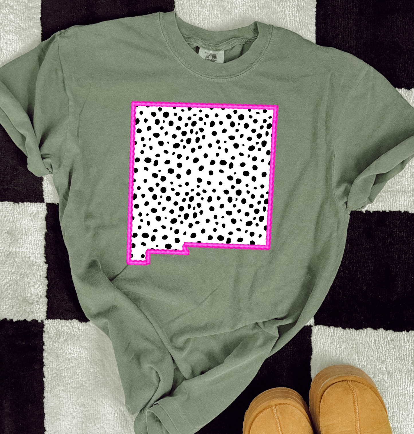 New Mexico-Pink Outline