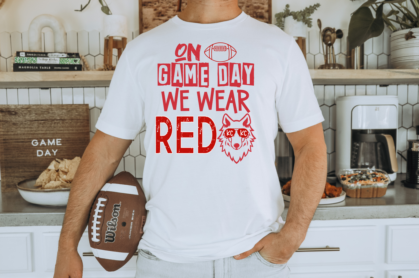 On Game Day We Wear Red - DTF Transfer