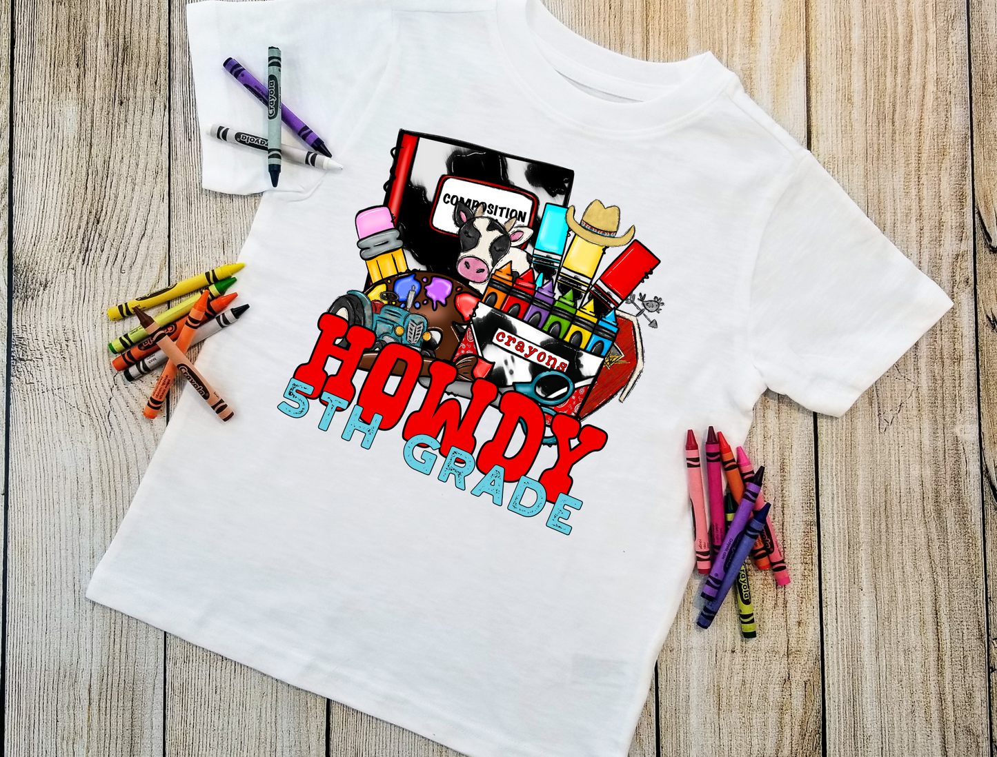 Howdy 5th Grade – RED/Light BLUE