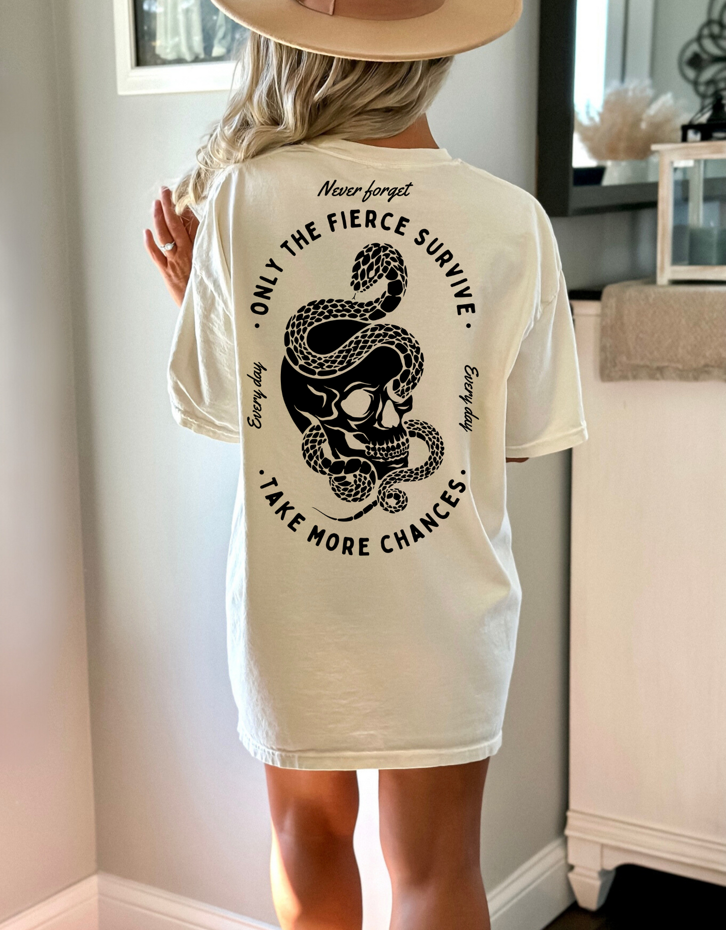 Only the fierce survive-black back