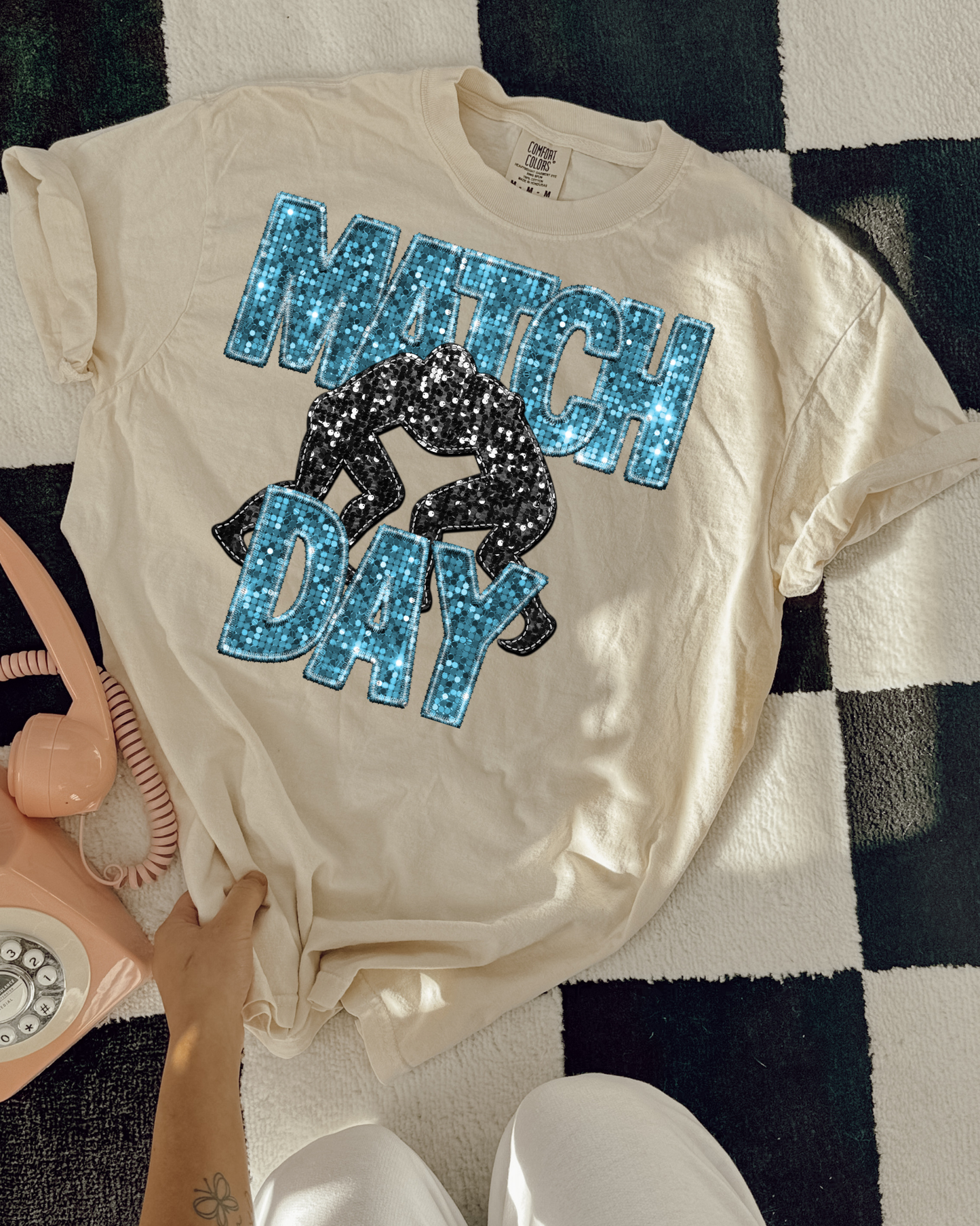 Match Day Light Blue Glitter
