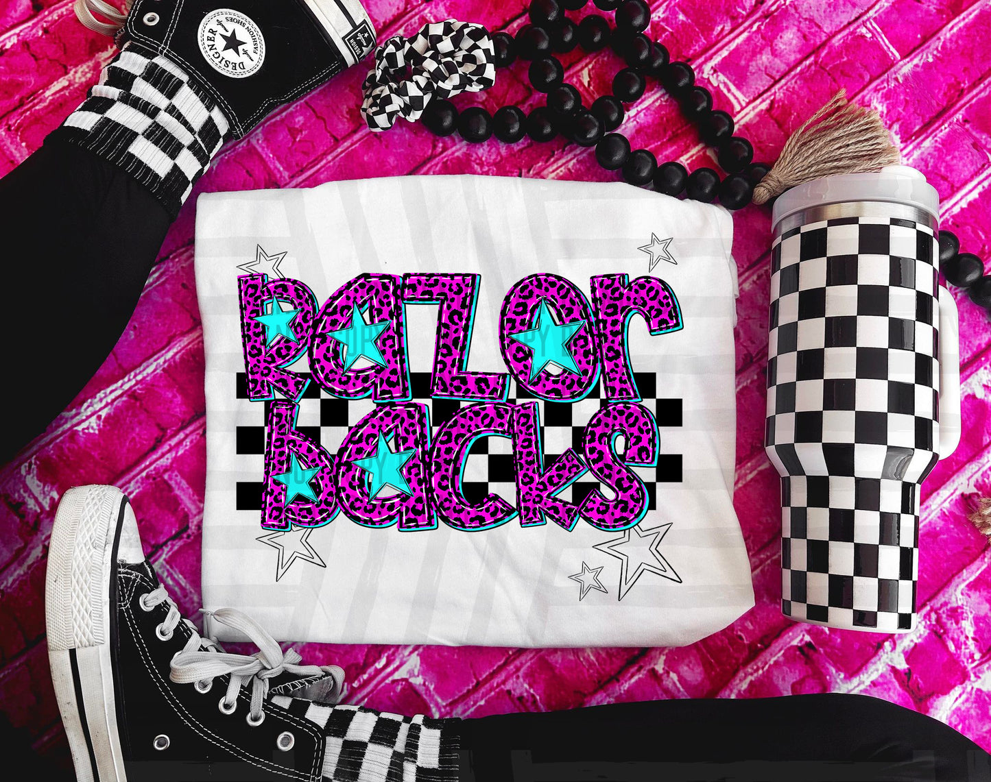 Razorbacks (pink neon leopard)