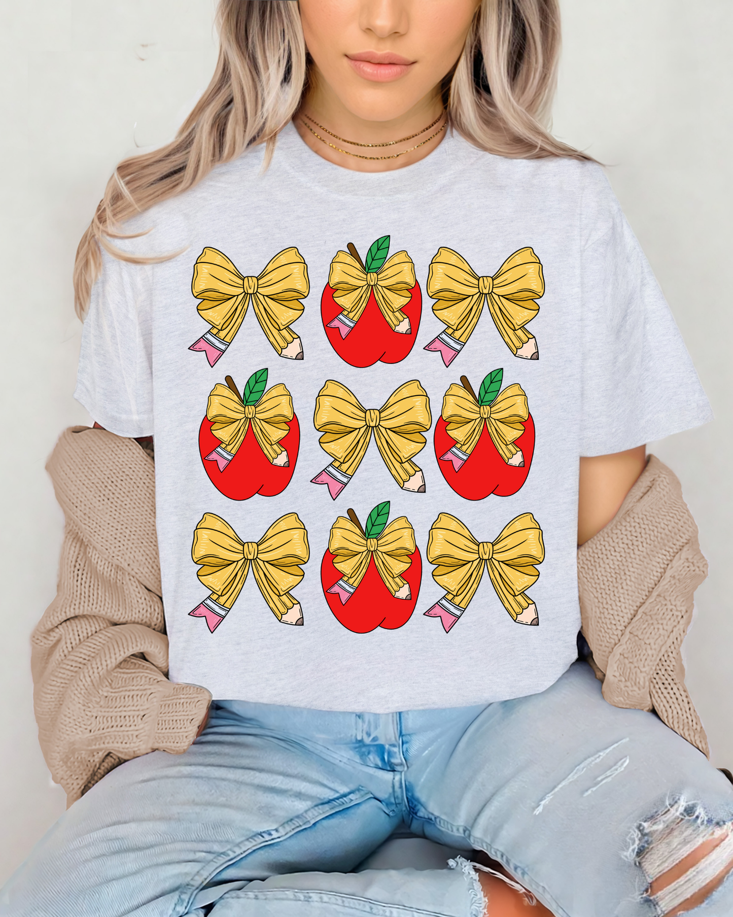 Pencil Bows And Apples
