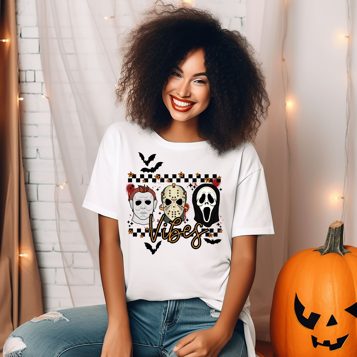 Horror vibes checkered bats