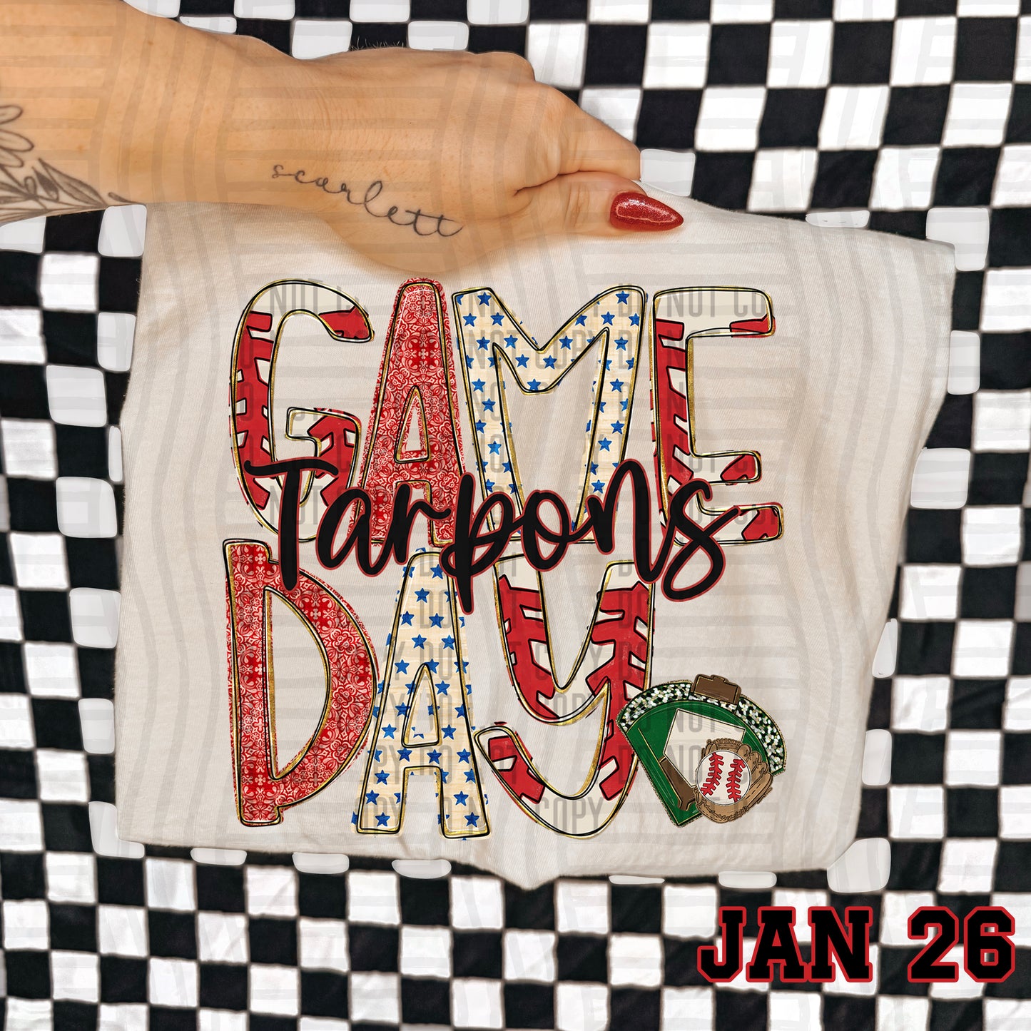 BASEBALL GAME DAY TARPONS