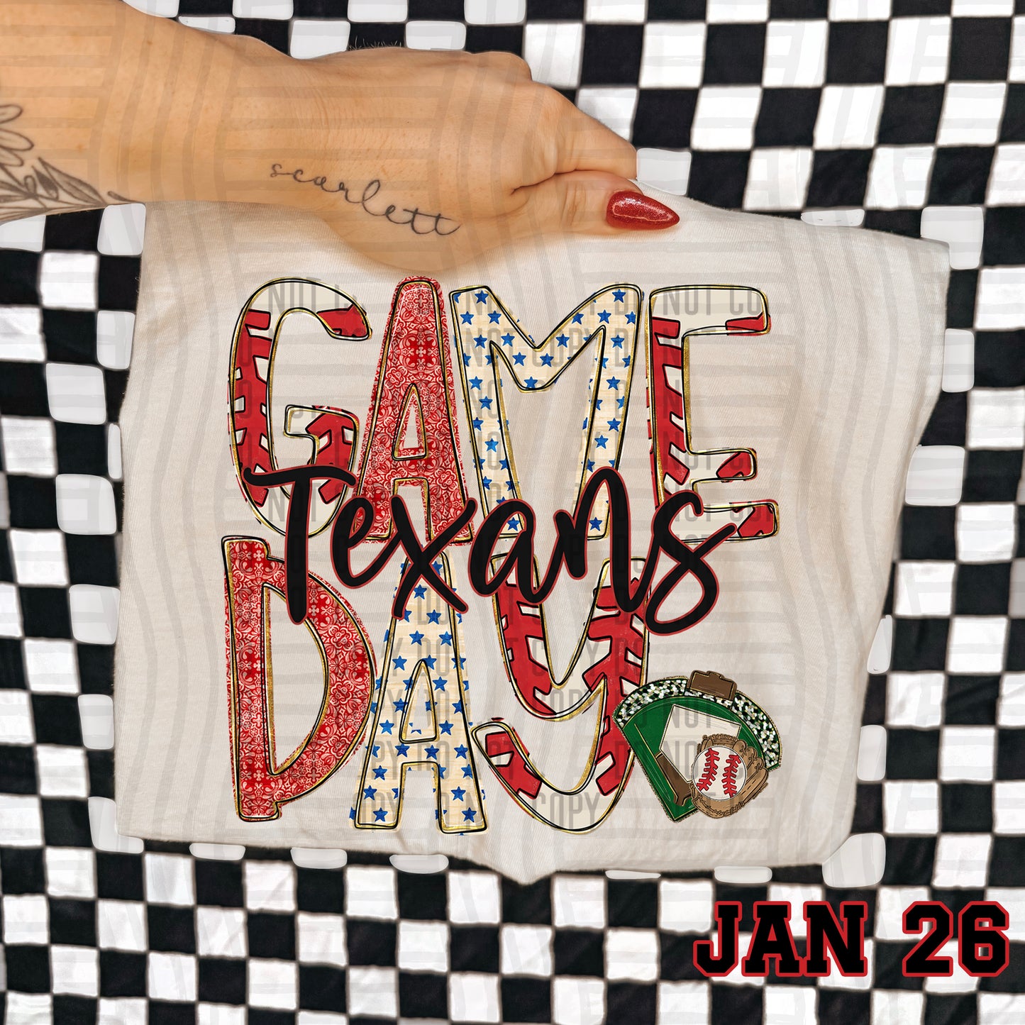 BASEBALL GAME DAY TEXANS