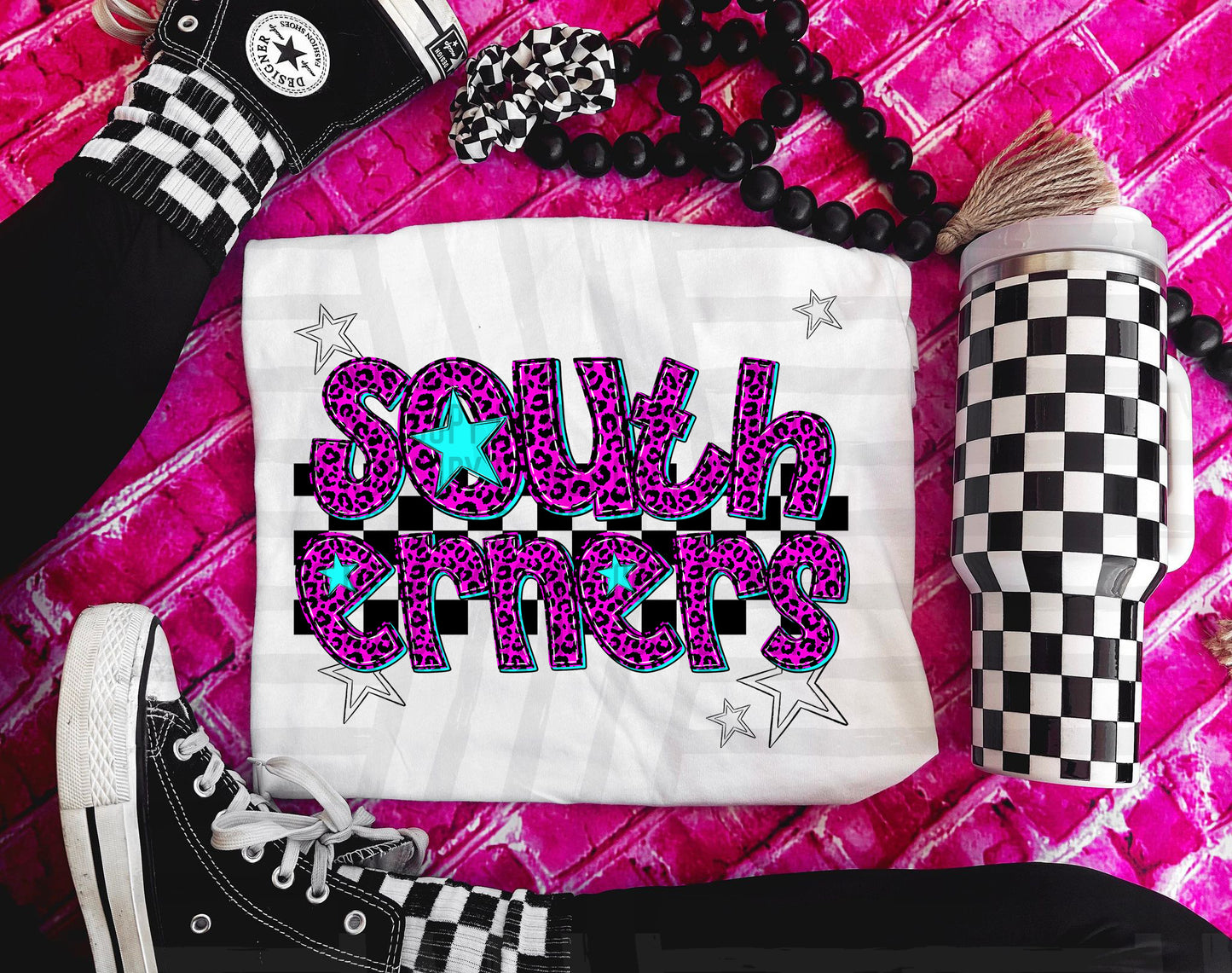 Southerners (pink neon leopard)