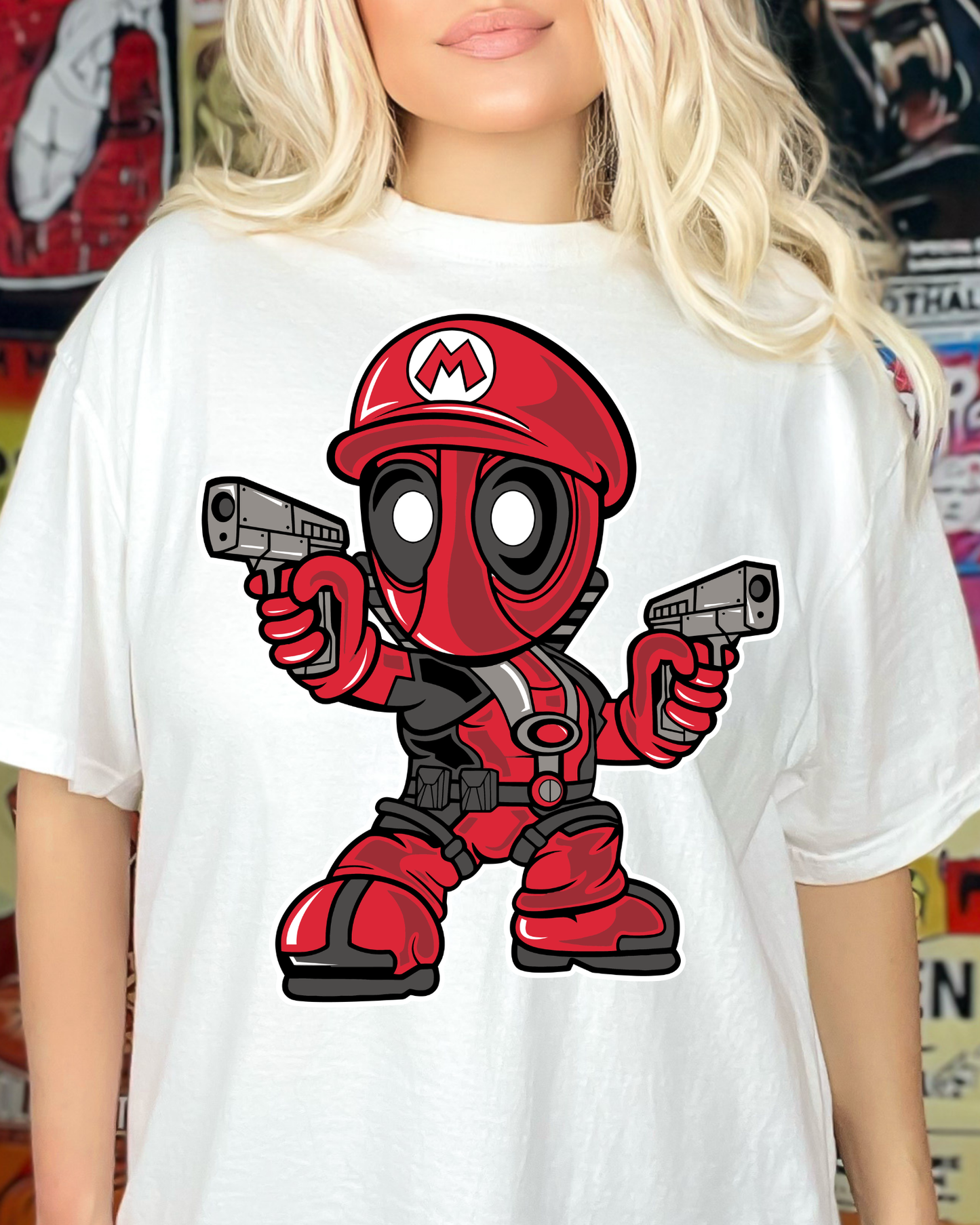 Deadpool Mario Pop Style