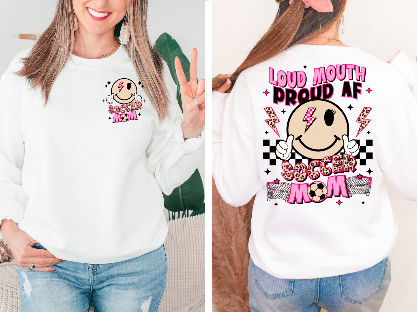 Loud mouth proud af soccer mom - back