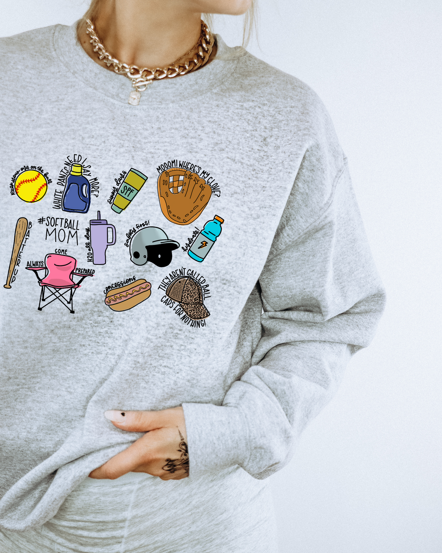 #SoftballballMom Gear Collage