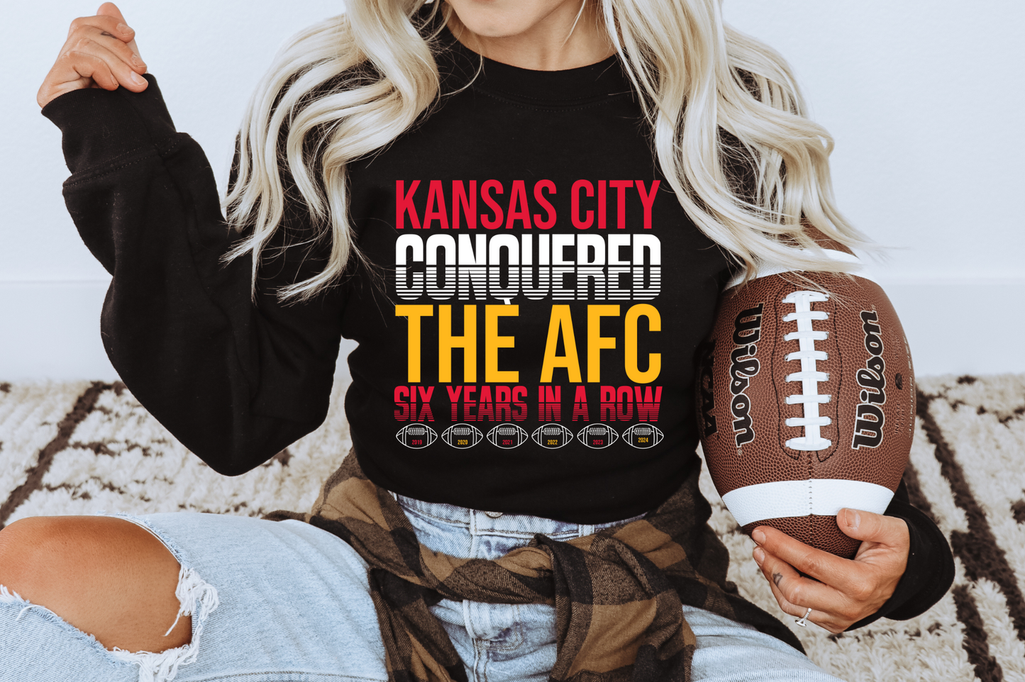 six time AFC Champs chiefs white