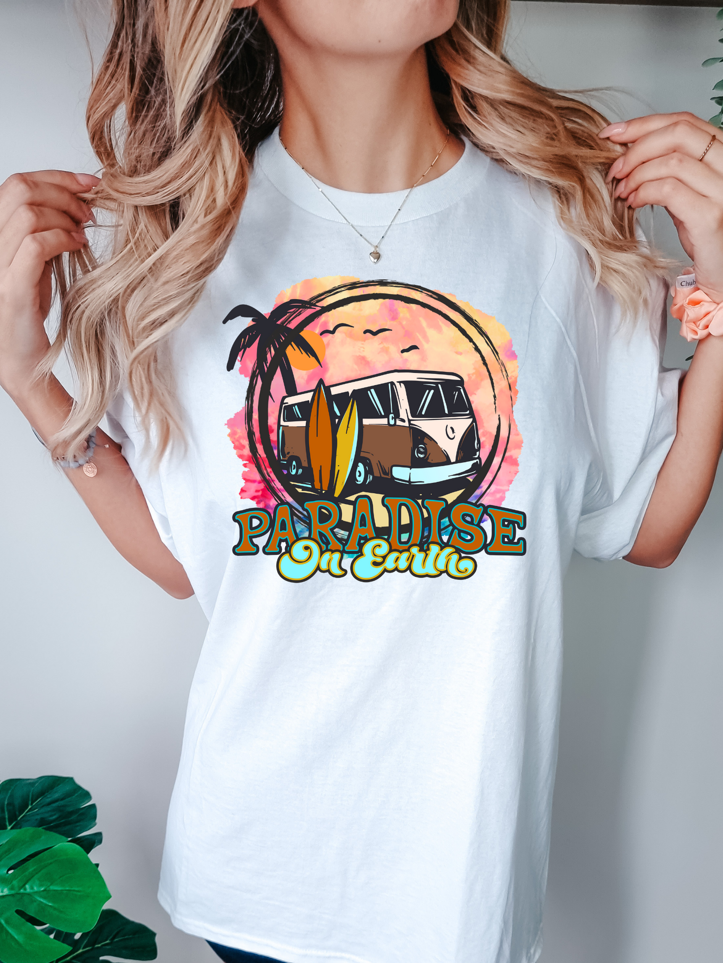 Paradise on earth - orange and blue