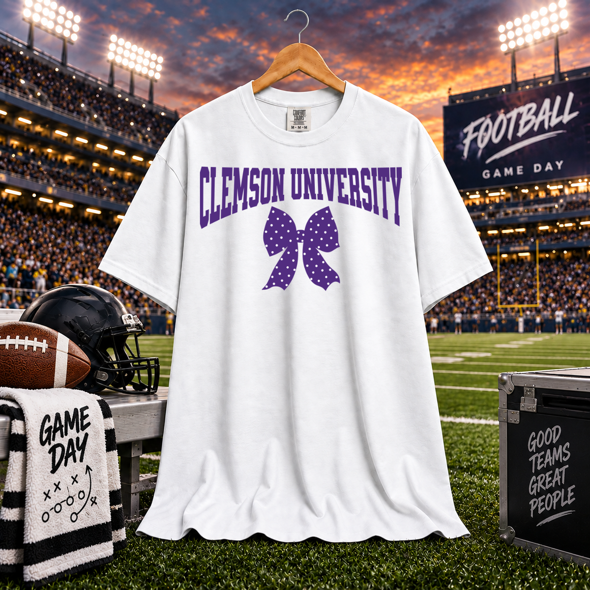 Preppy Polka Dots Clemson