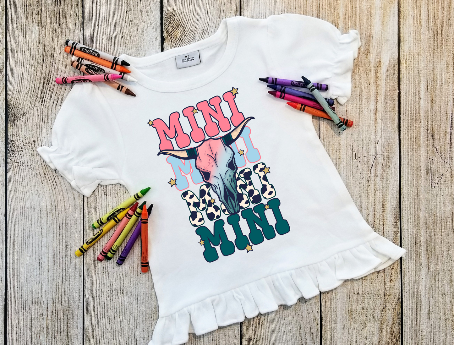 Mini – Cow Skull/Print