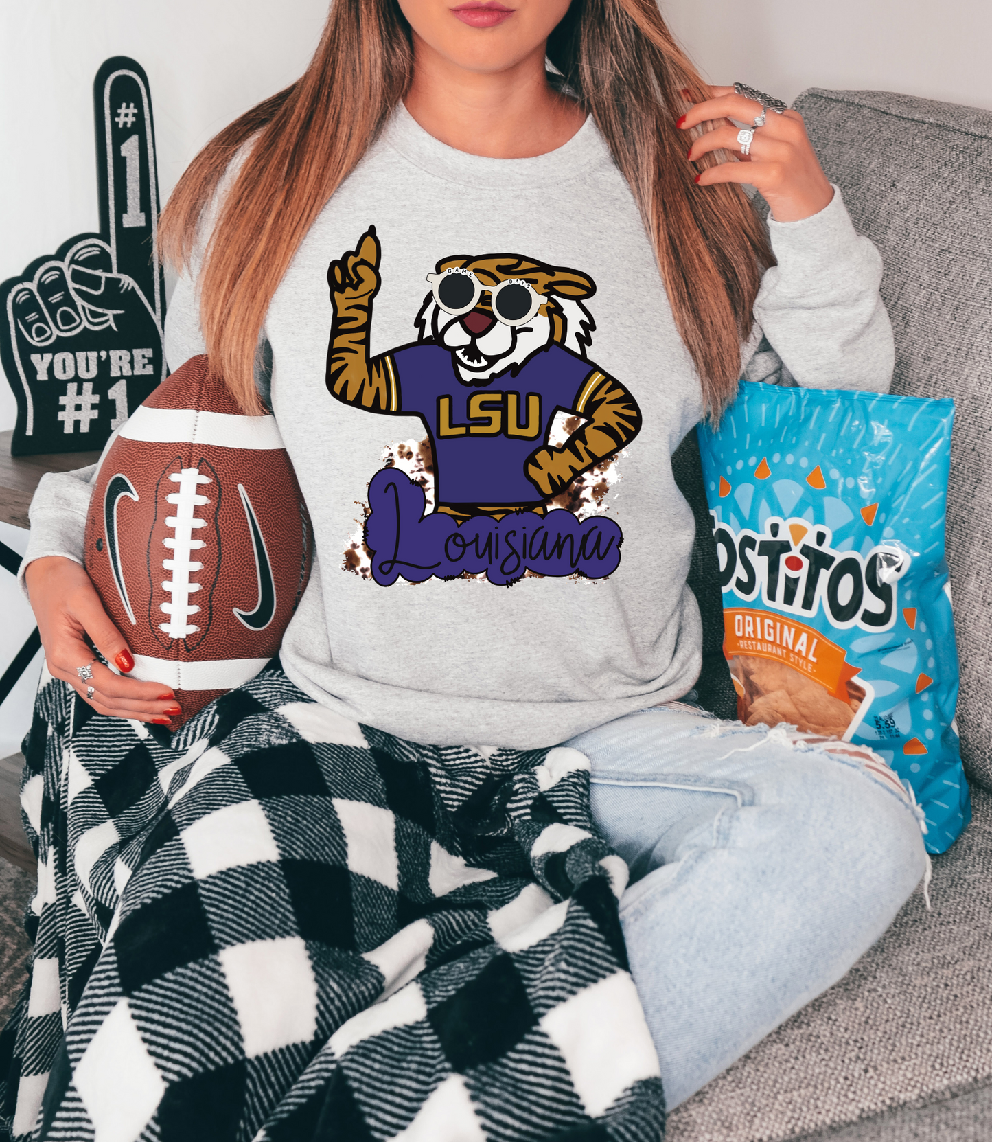 Lsu mascot-cow print