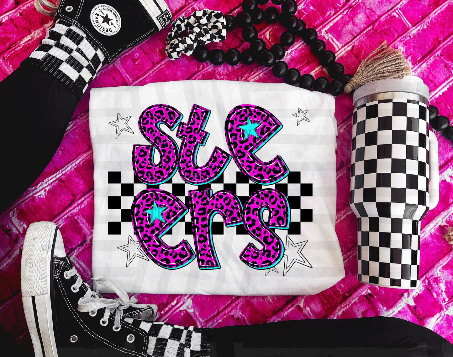 Steers (pink neon leopard)