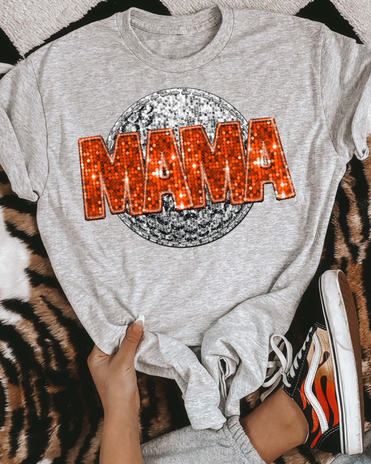 Mama Orange Golfball (Sequin)