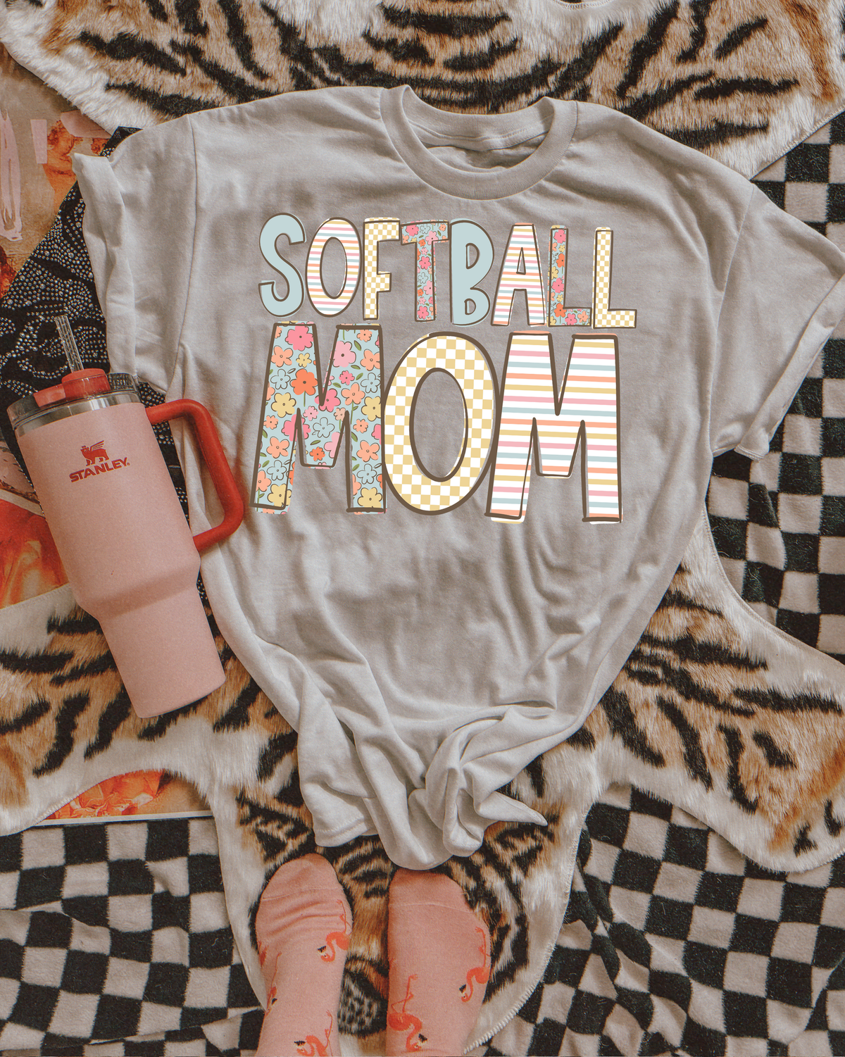 Softball Mom (pastel spring)