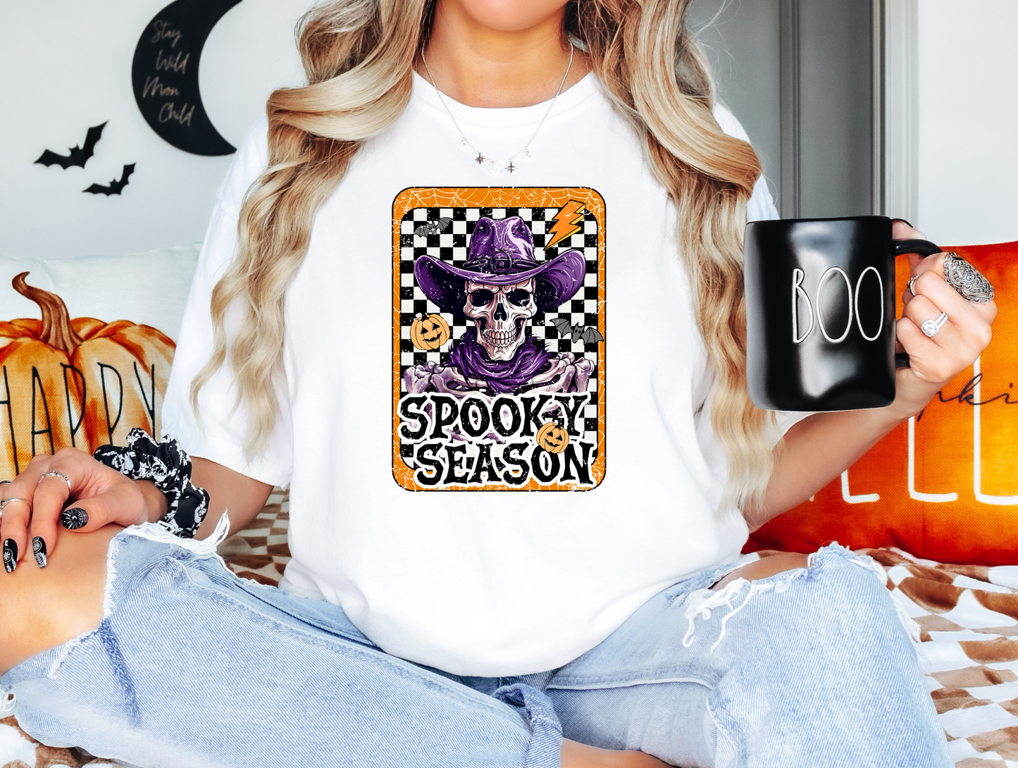 Spooky season, checkered