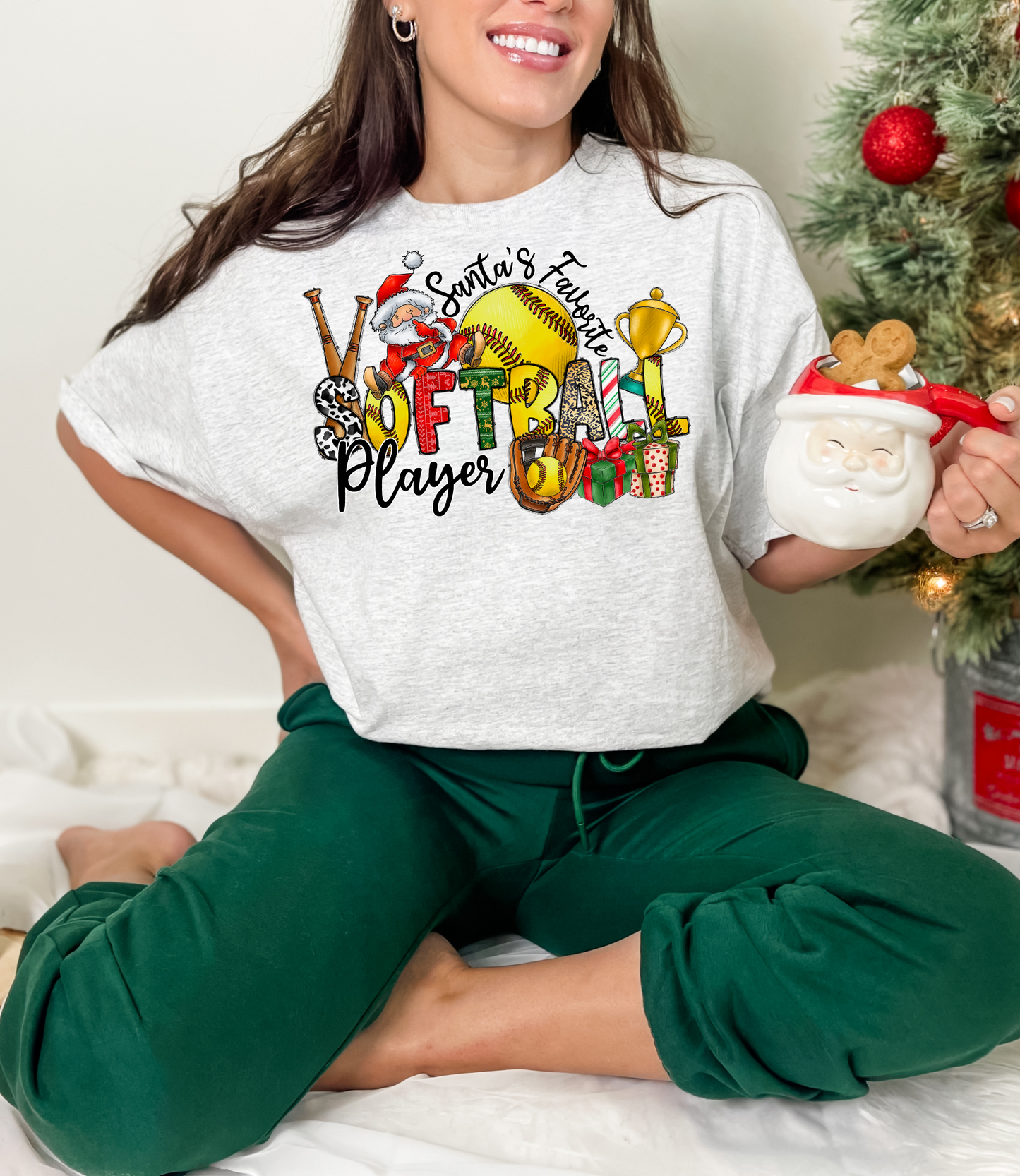 Santas Favorite Softball Player