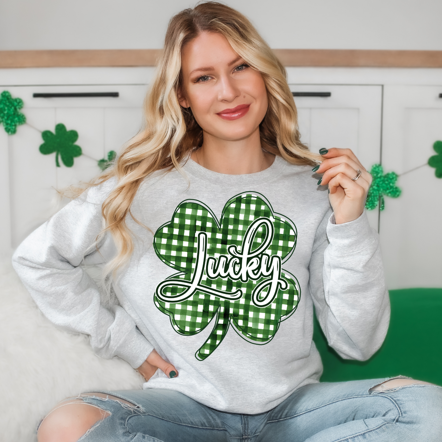 Lucky Plaid Clover