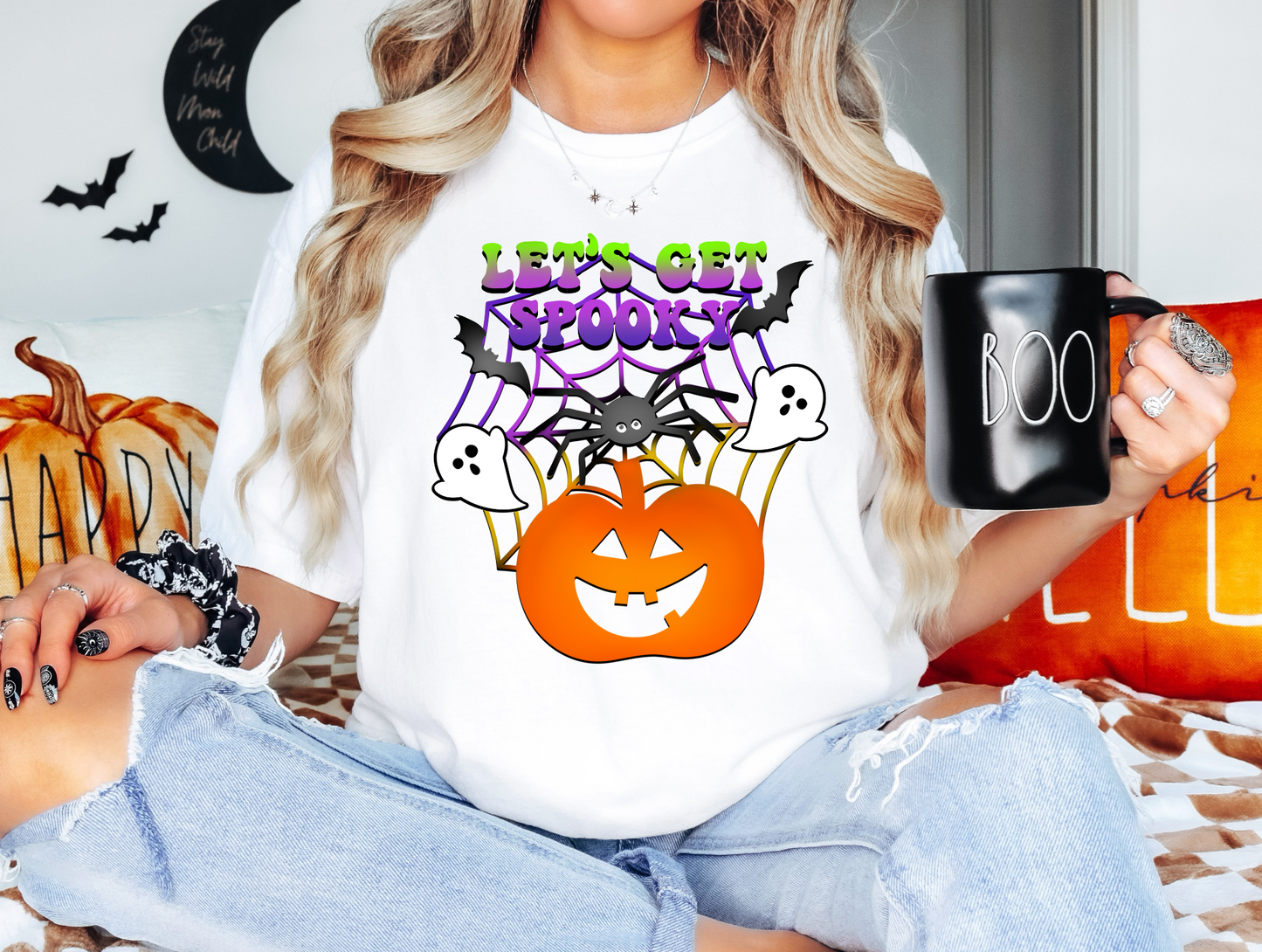 Let's get spooky - purple/green letters