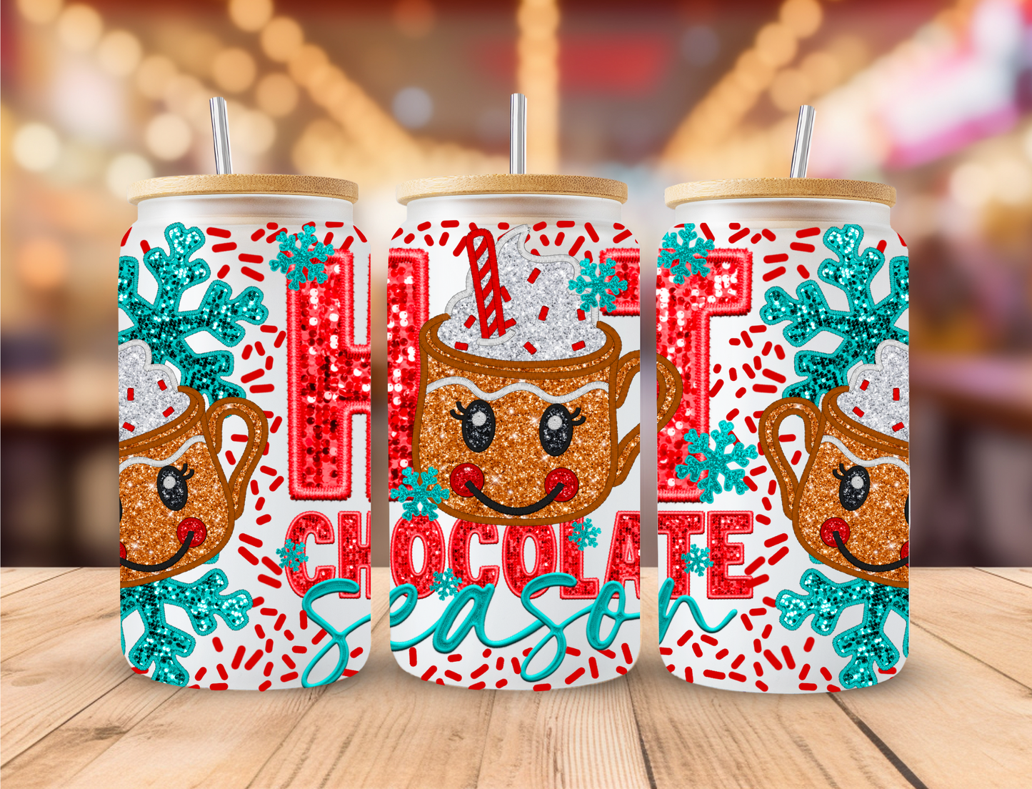 Hot Chocolate Season Sequin - UV Libby Wrap