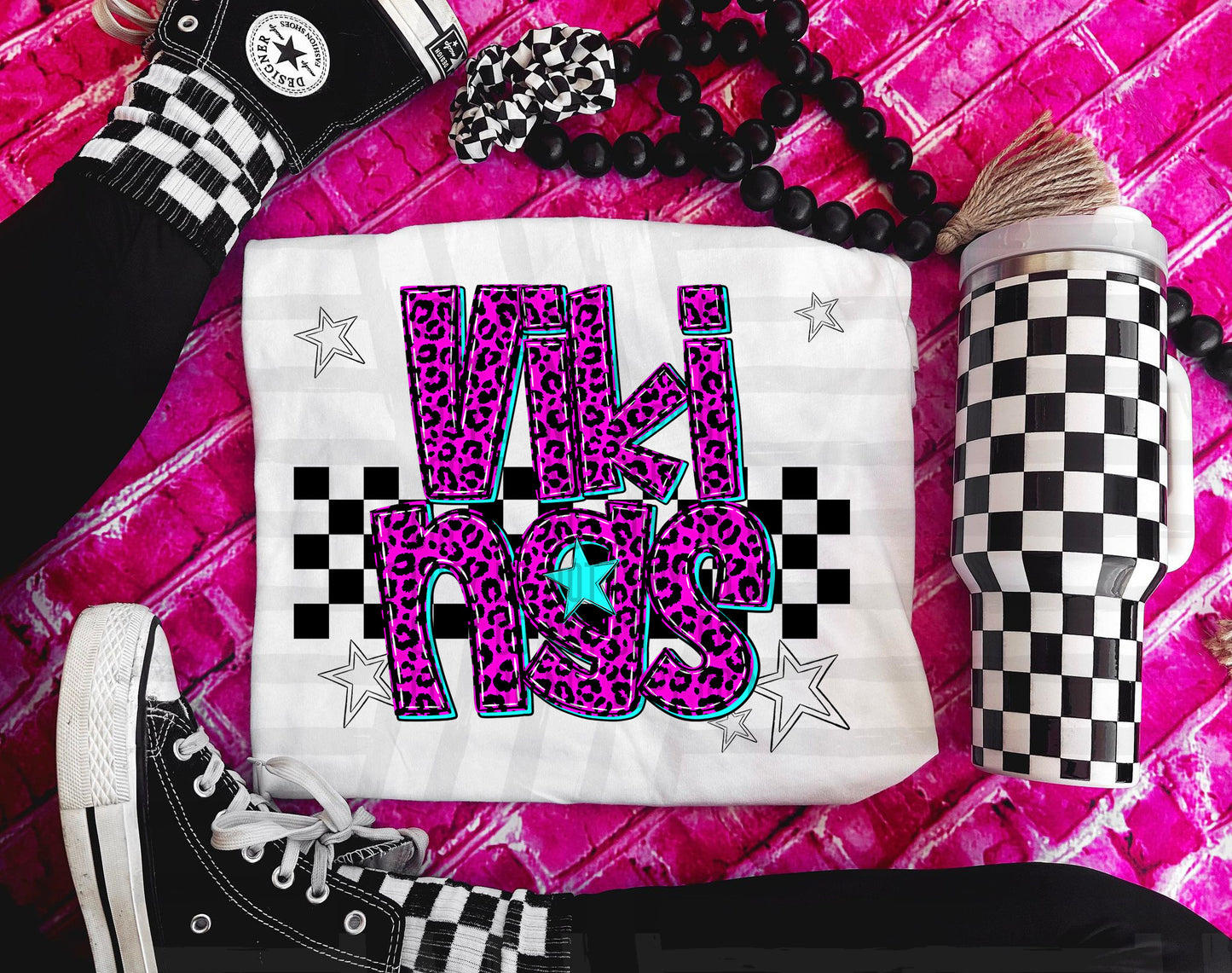 Vikings (pink neon leopard)