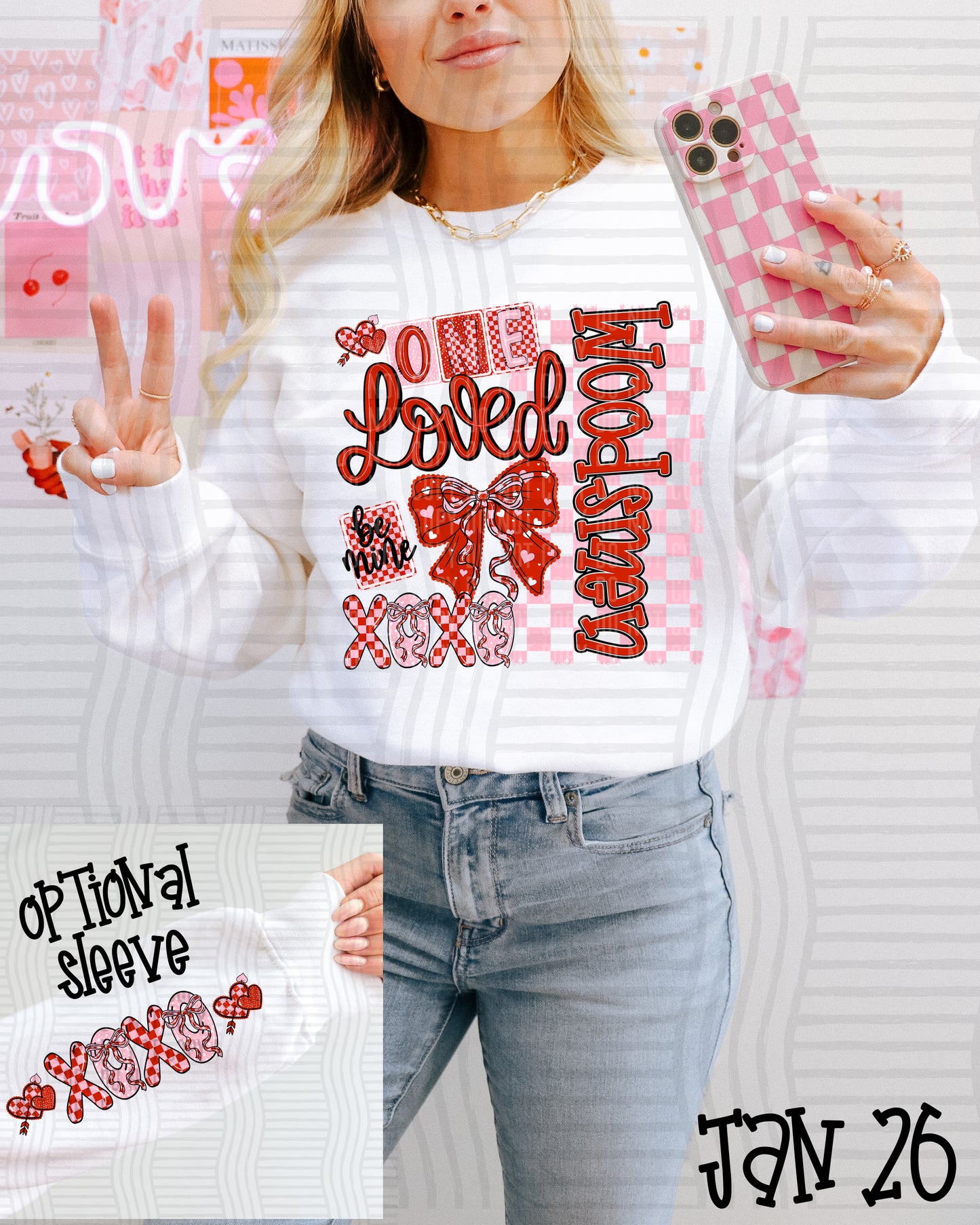 XOXO ONE LOVED WOODSMEN (FRONT ONLY)