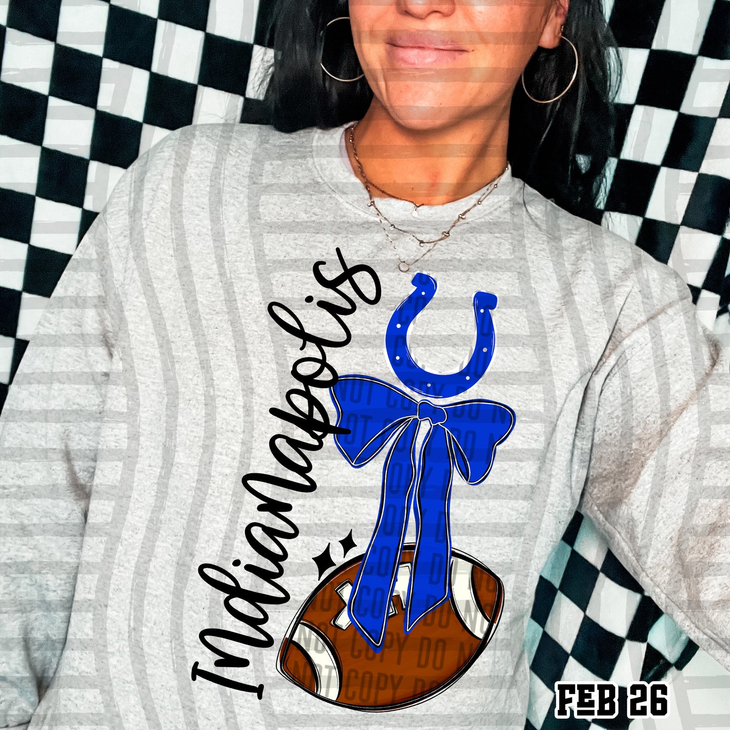 INDIANAPOLIS COLTS FOOTBALL BOW