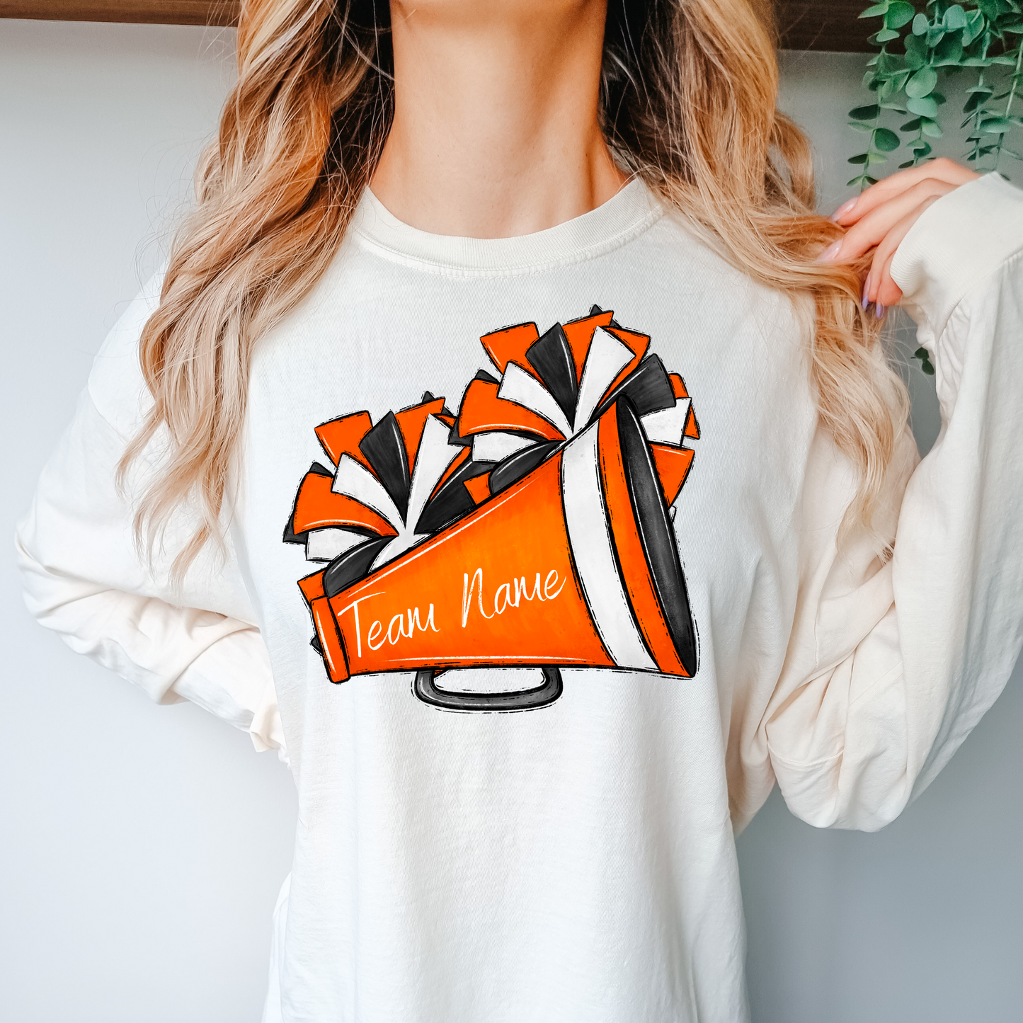 Team name-orange, black and white