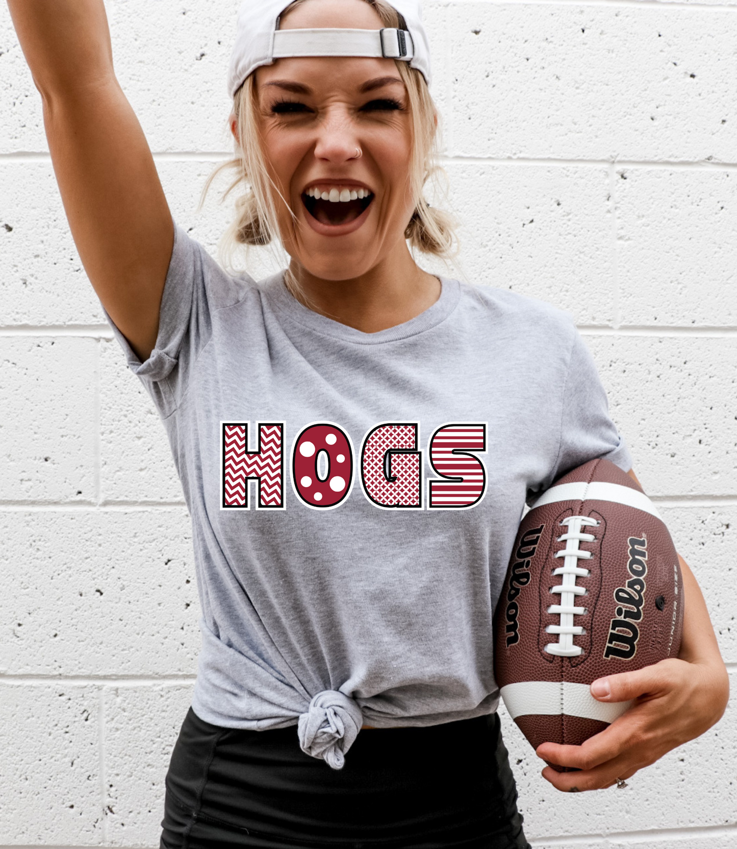 Hogs - red/white letters