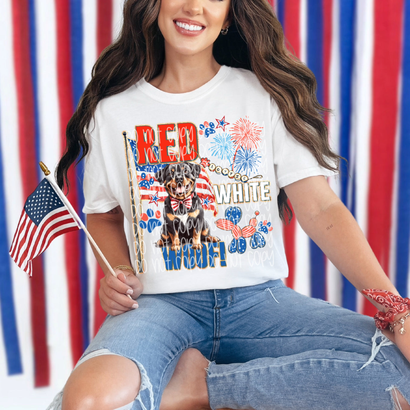 Red White Woof (rottie)