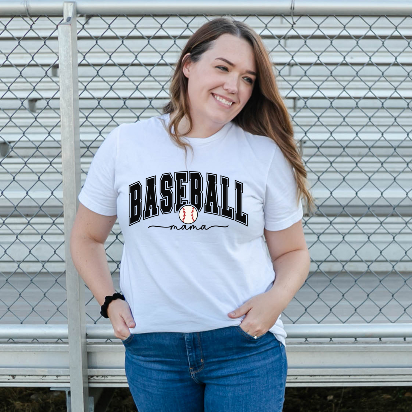 Baseball Mama-Bold Lettering
