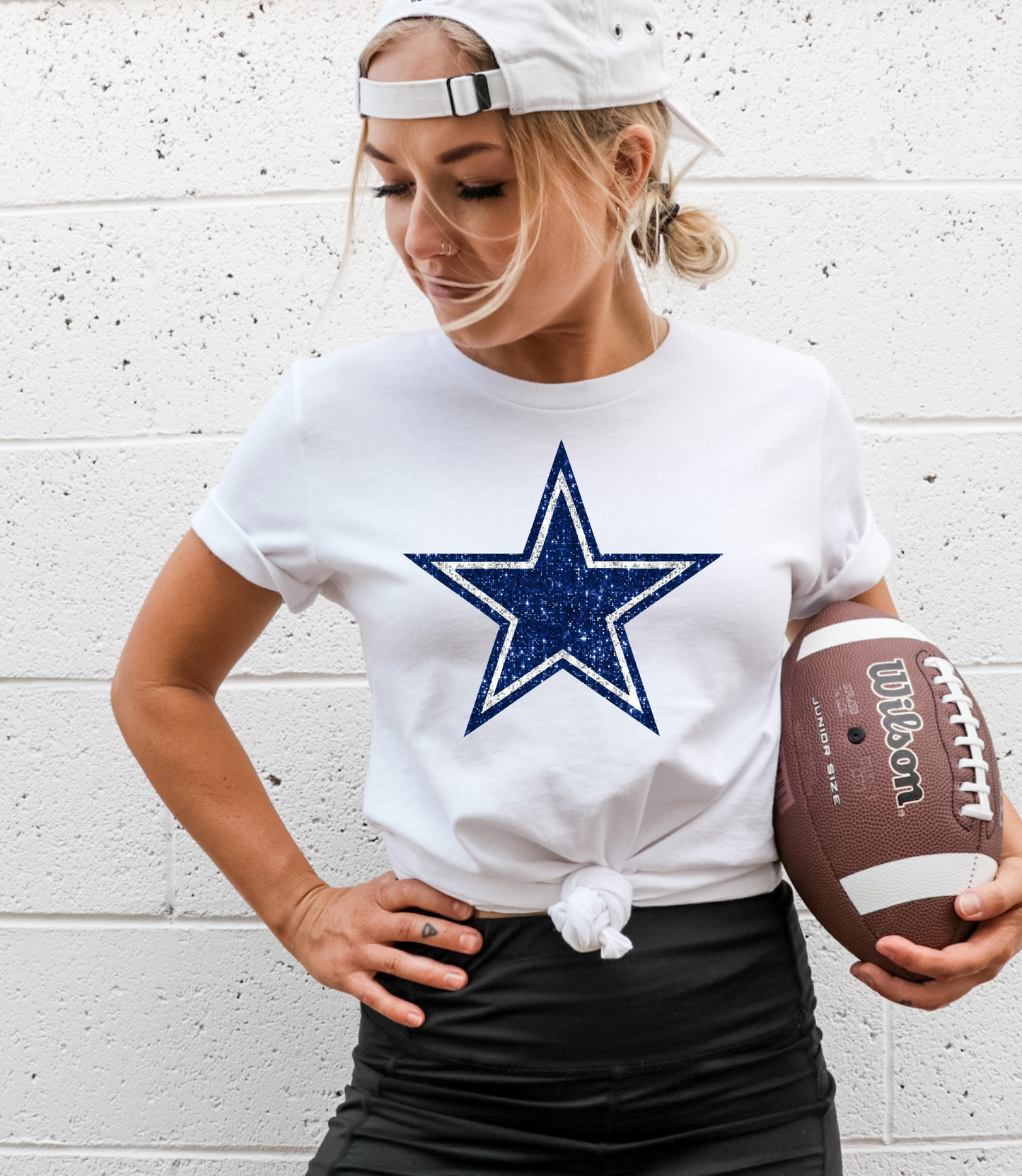 Dallas Star GLITTER - DTF Print