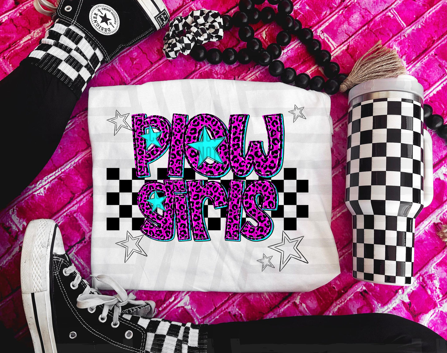 Plowgirls (pink neon leopard)