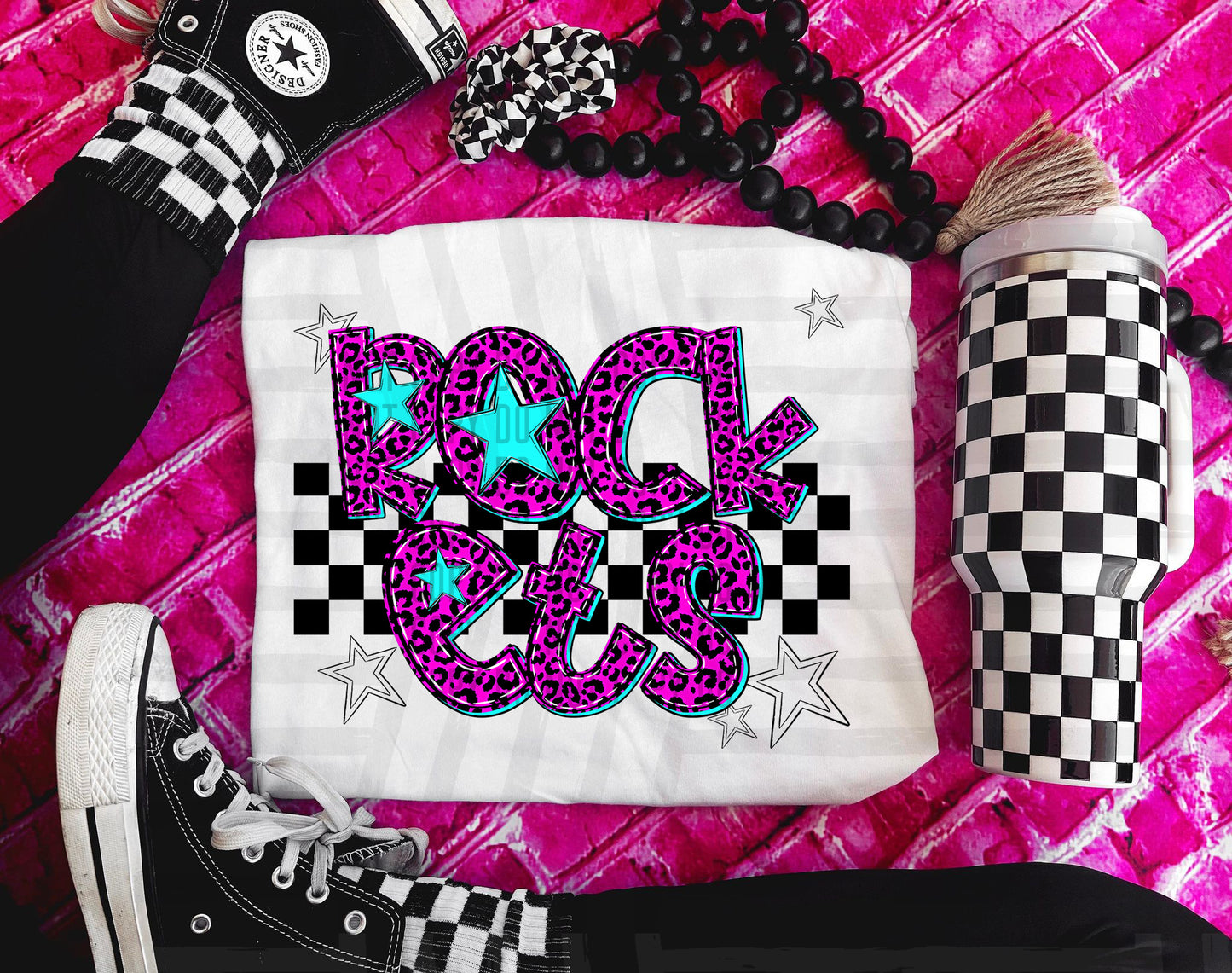 Rockets (pink neon leopard)