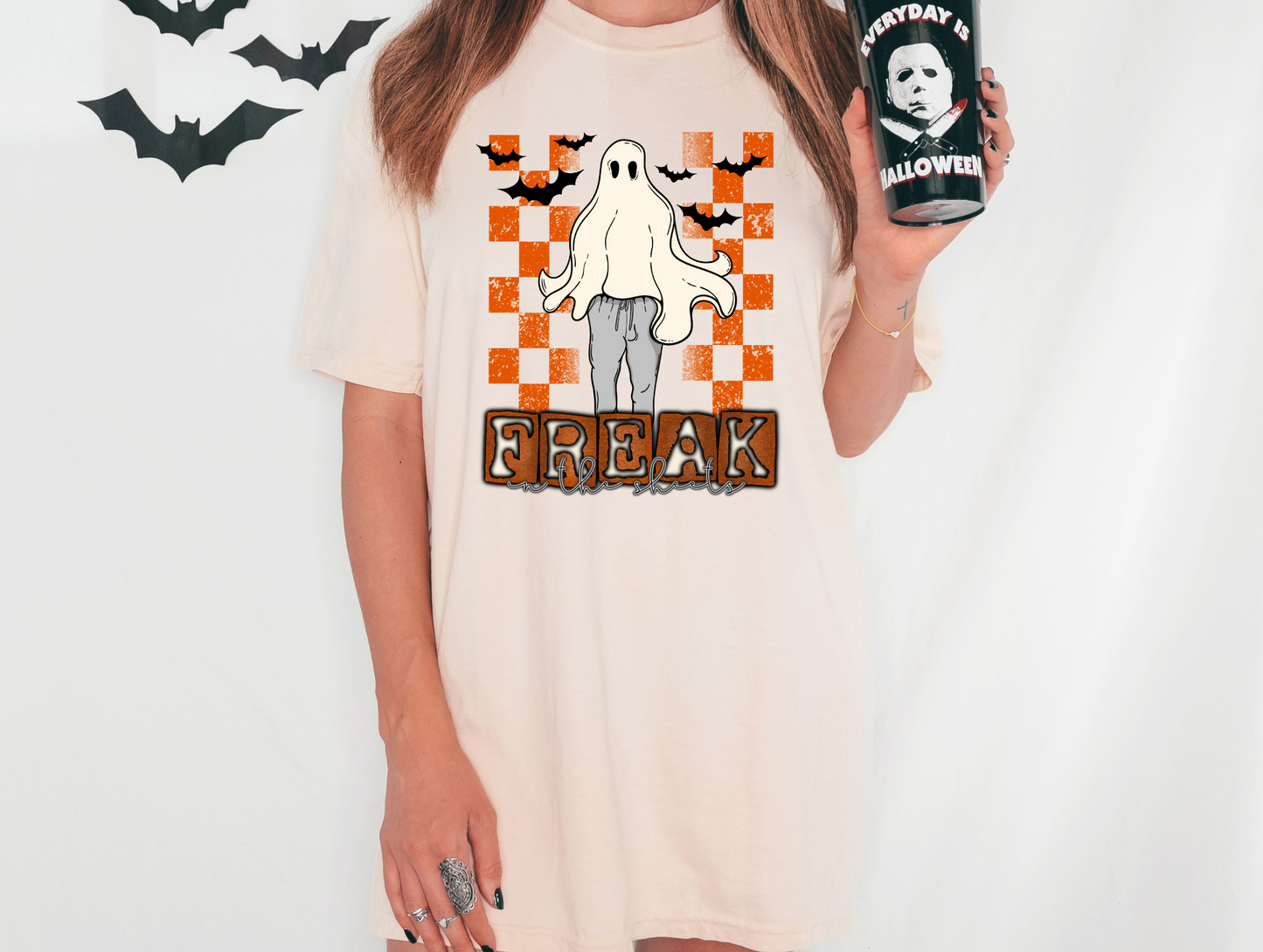 Freak in the sheets - orange checkered