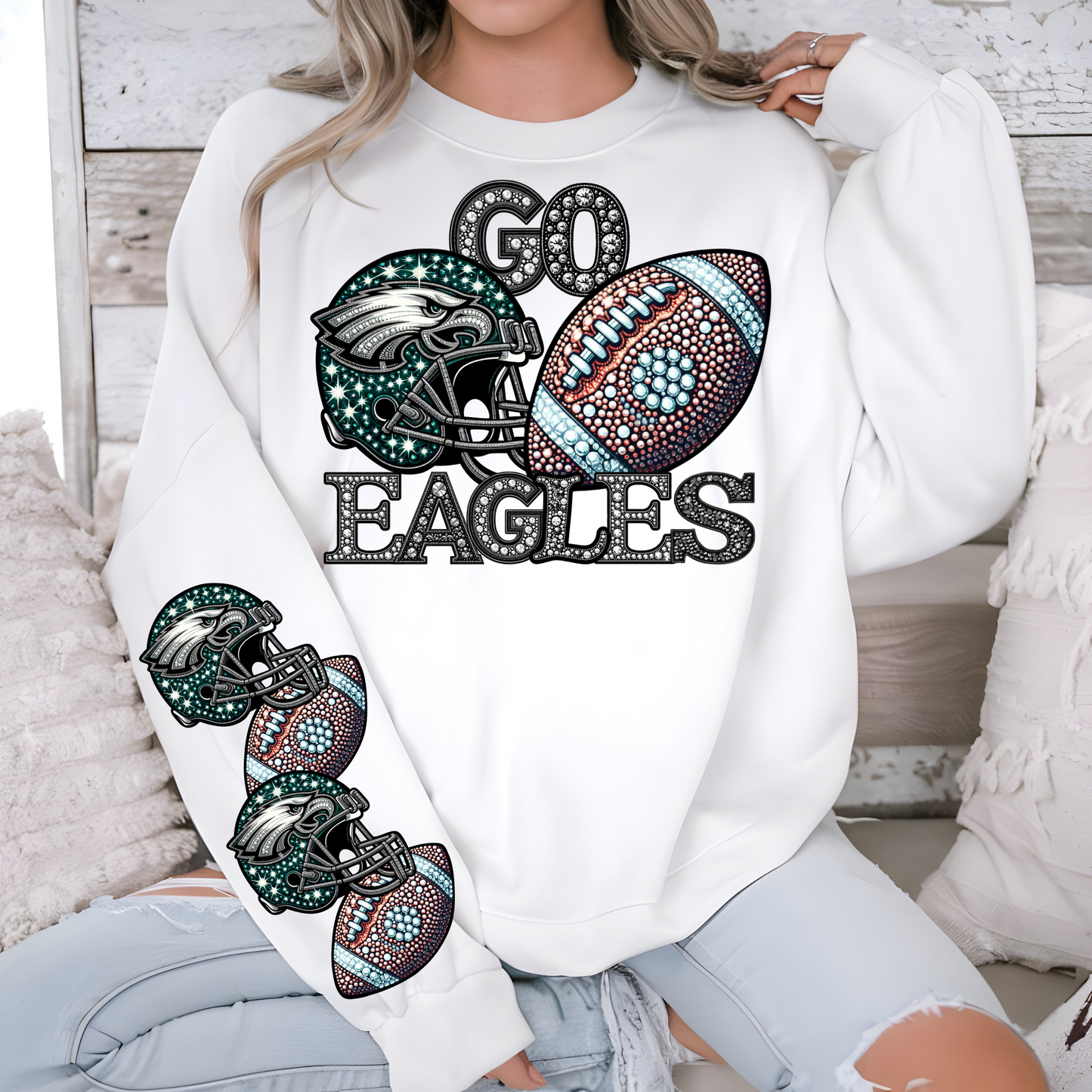 Diamond Studded - EAGLES - CHEST
