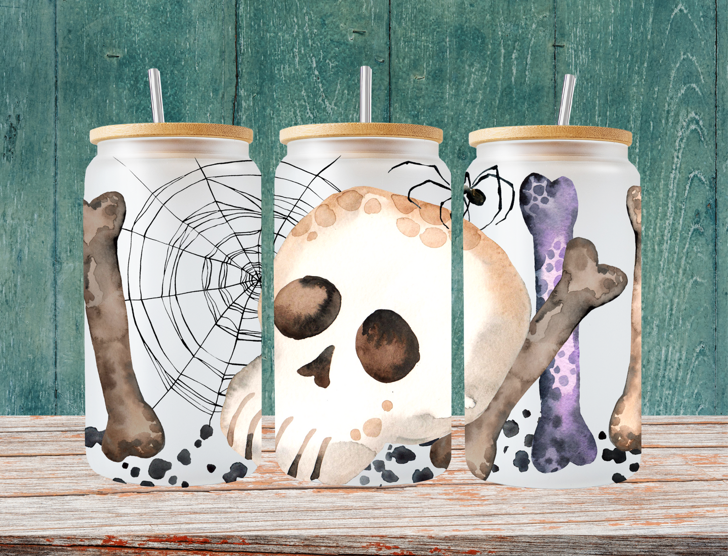 Skull and bones - UV Libby Wrap