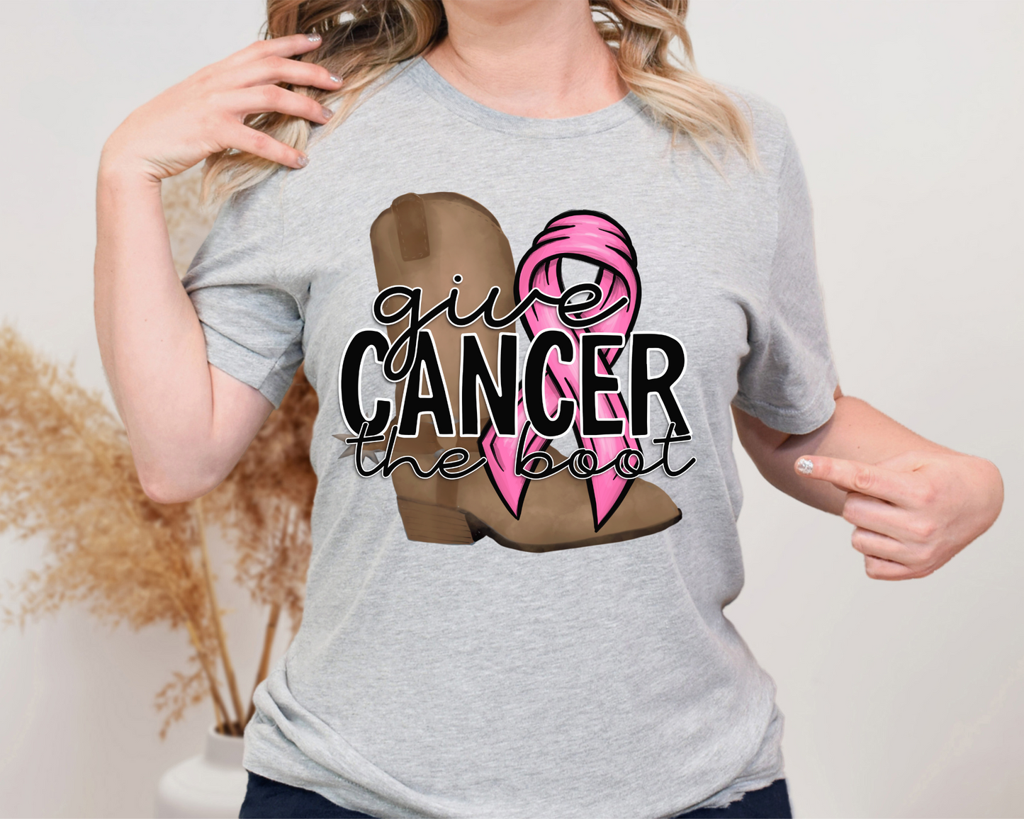 Give cancer the boot