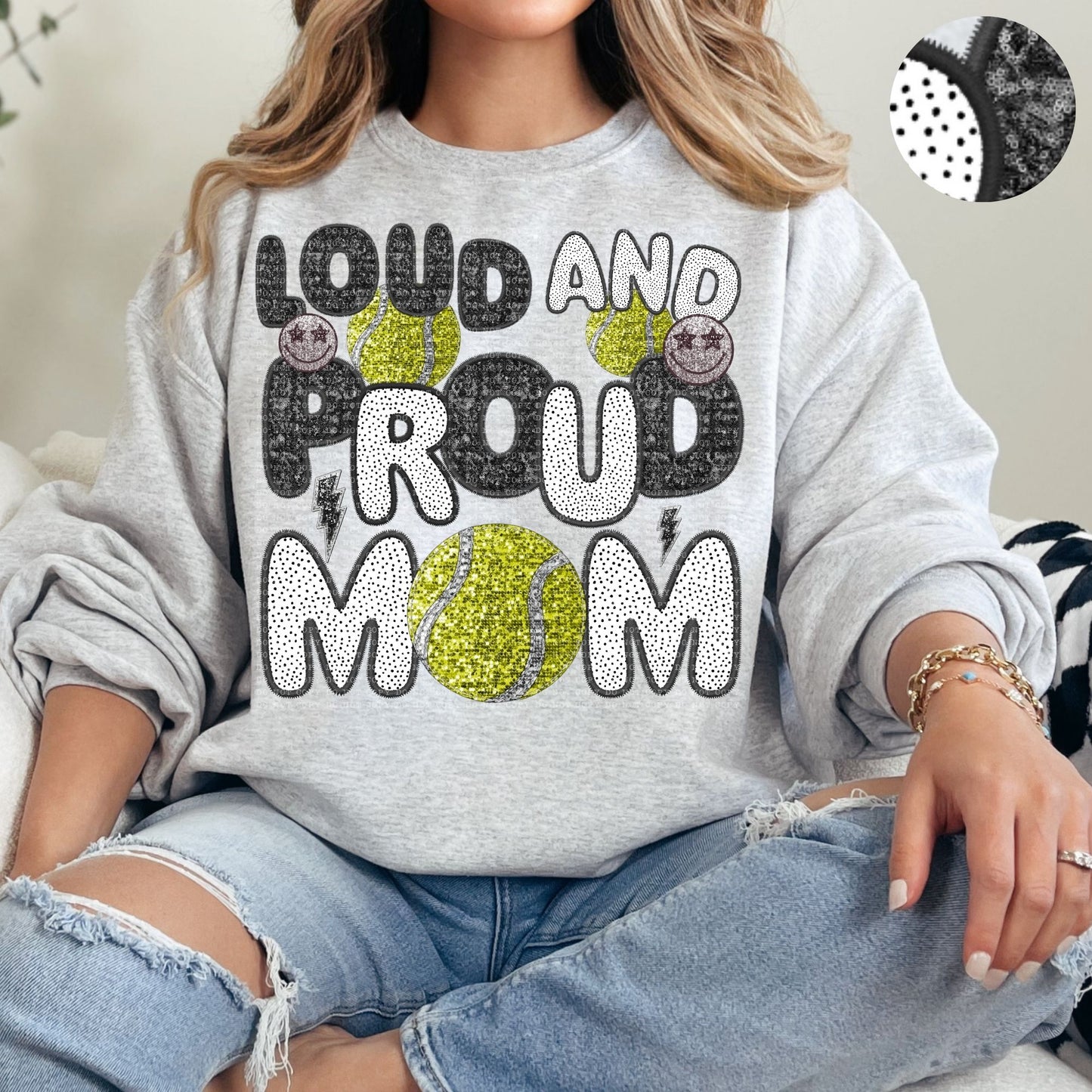 Loud And Proud Mom-Tennis