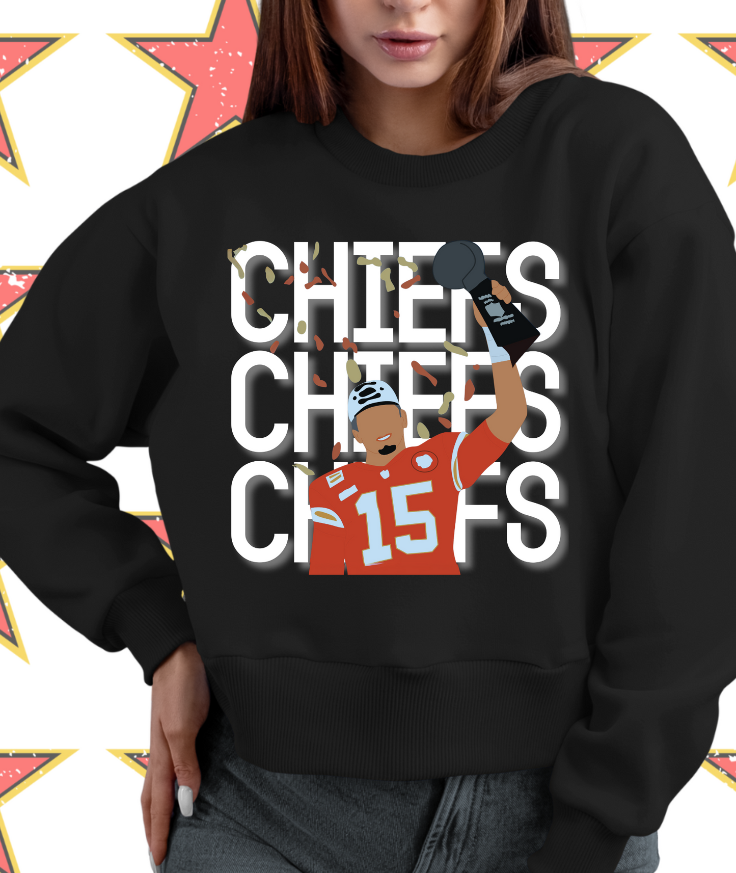 Chiefs Mahomes Lombardi Trophy WHITE